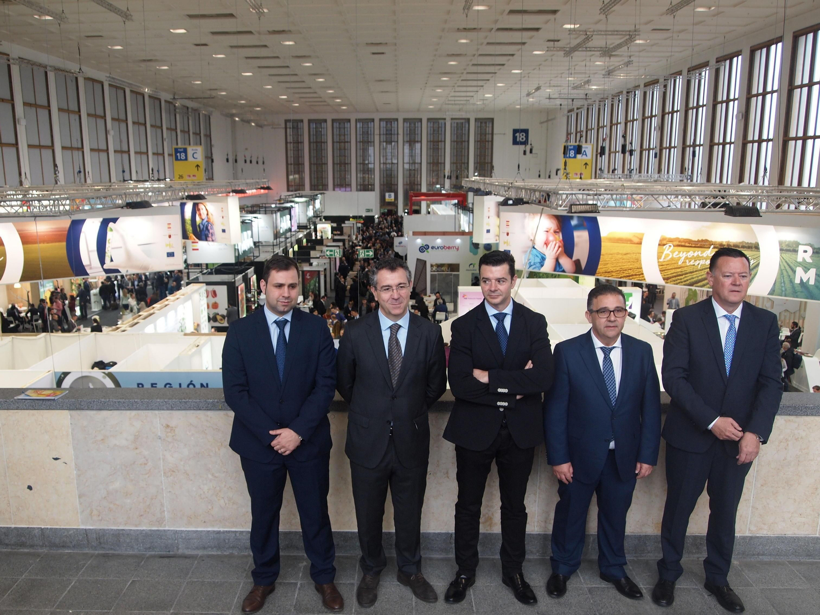 Parte de la delegación de Cajamar en Fruit Logistica 2019.