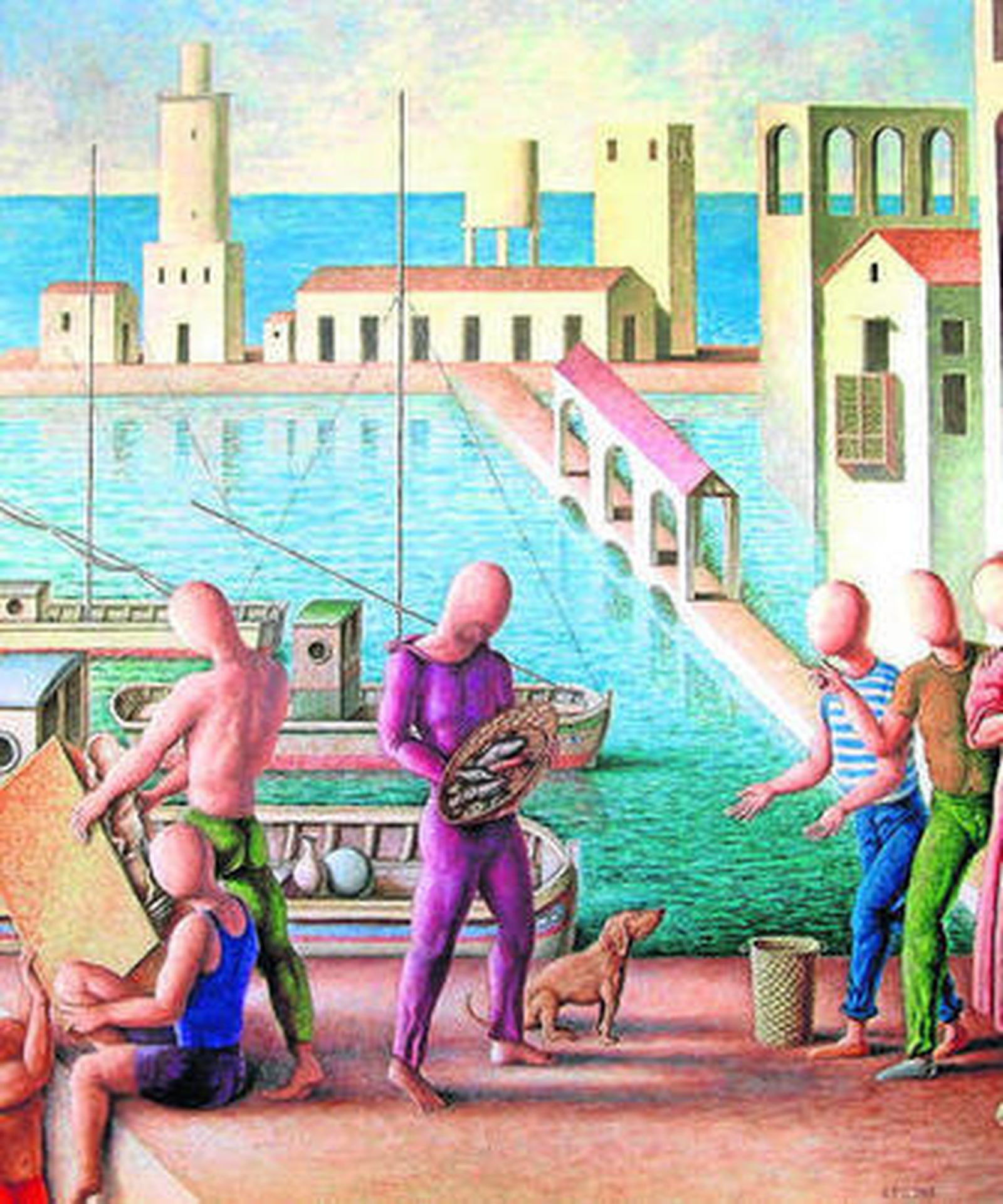 Obra titulada 'Los dones', que Pérez Villalta expone en Madrid.