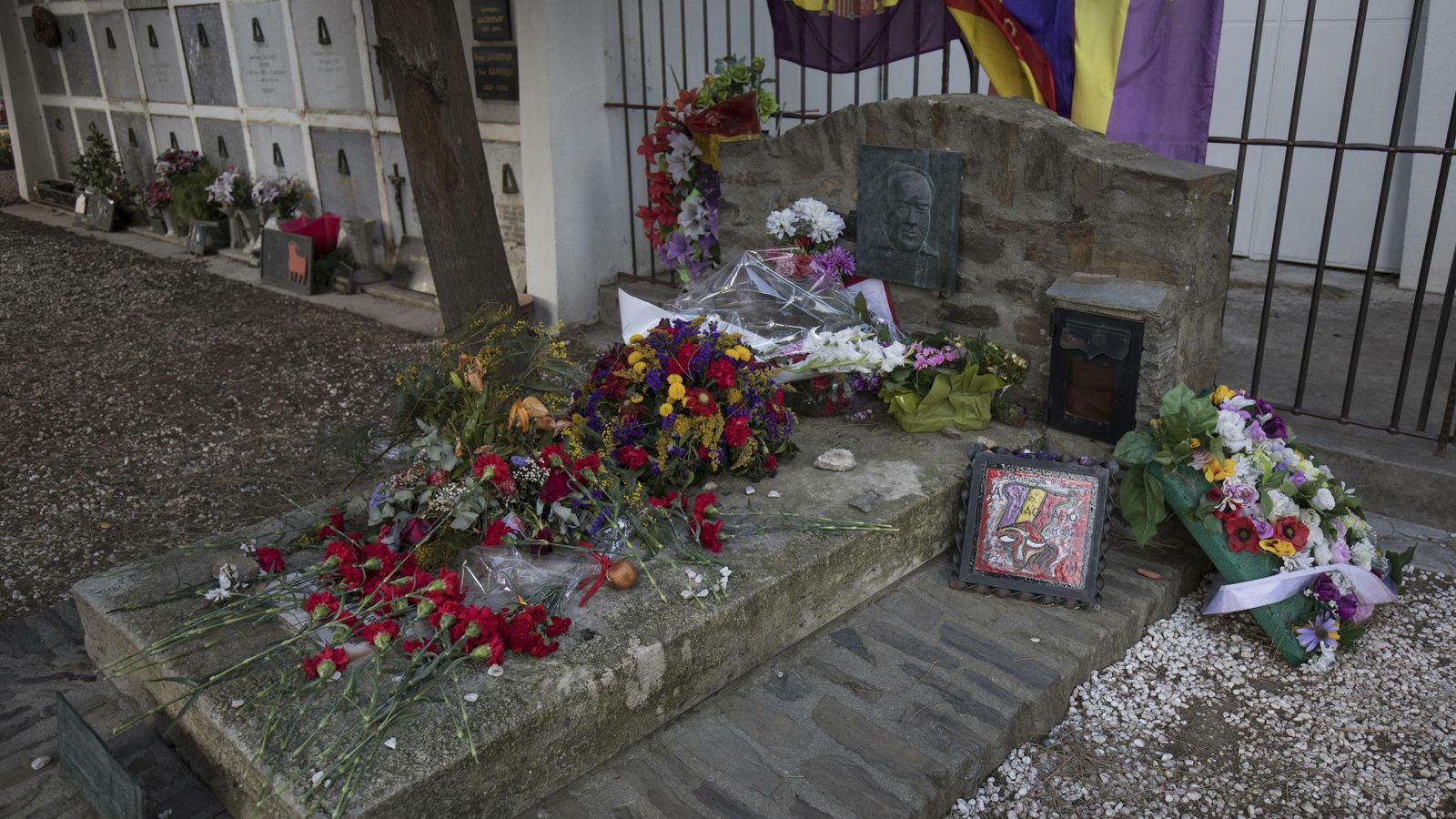 La tumba de Antonio Machado en Collioure.