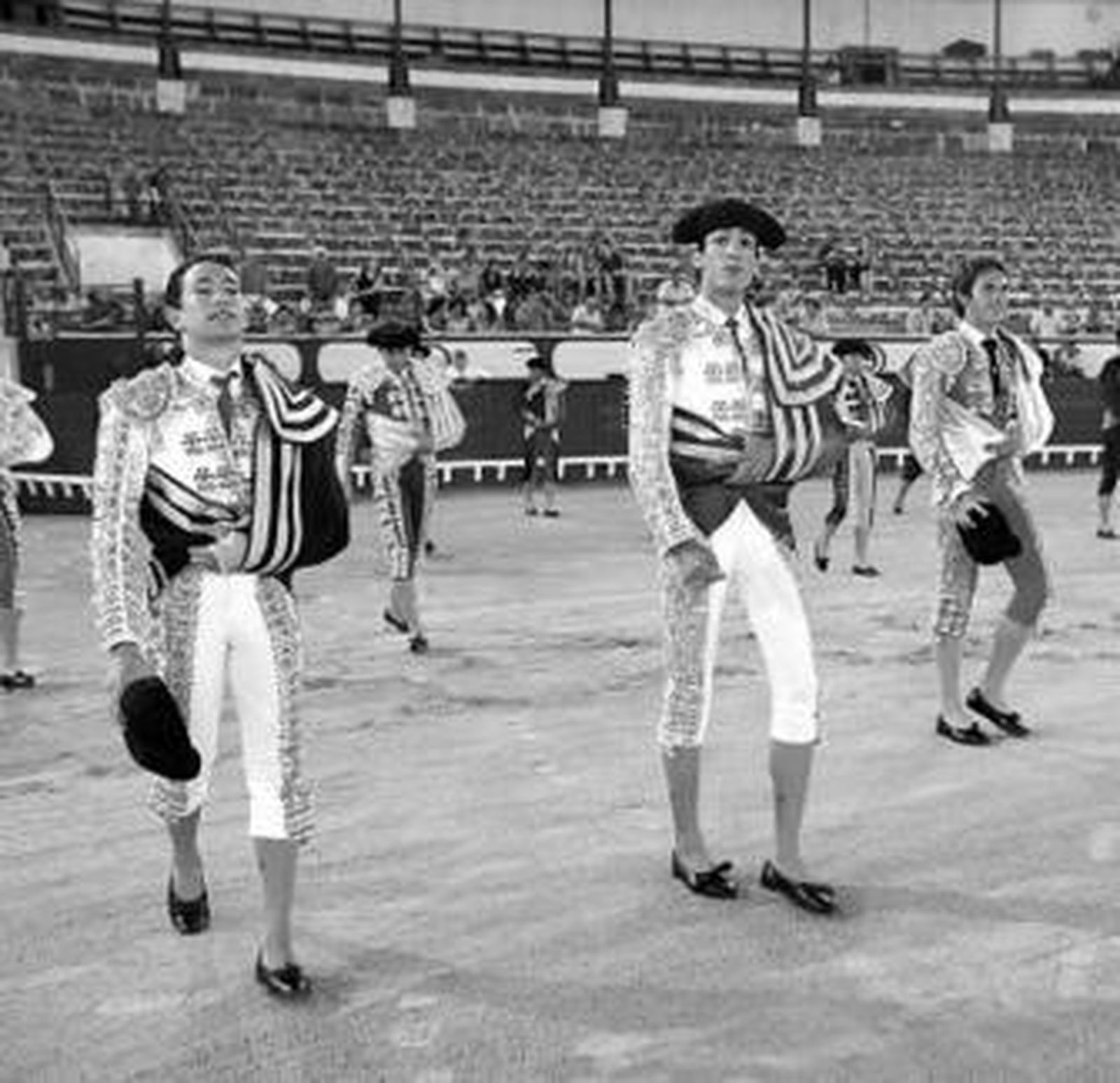 Primer paseíllo del año en El Puerto: Gómez, Adrian Torres y Carlos Ruiz.