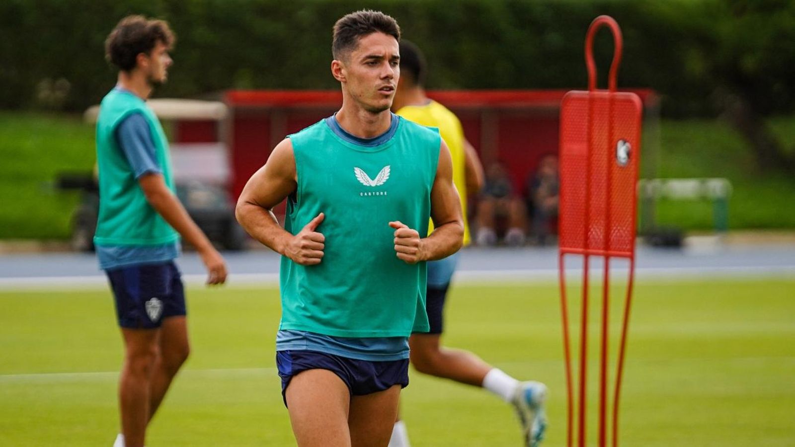 Sergio Arribas se ejercita en una de las sesiones semanales.