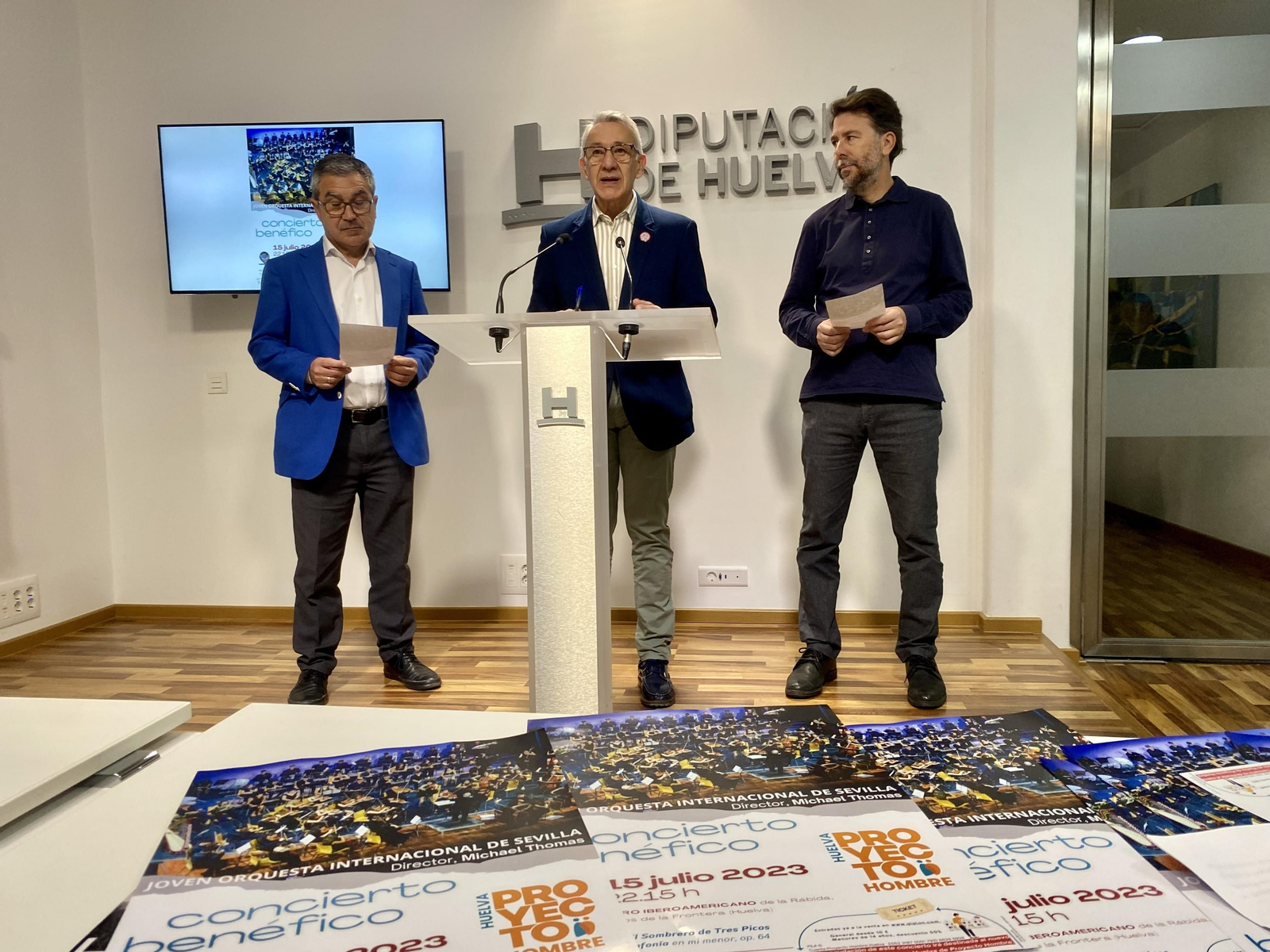 Acto de presentación del concierto.