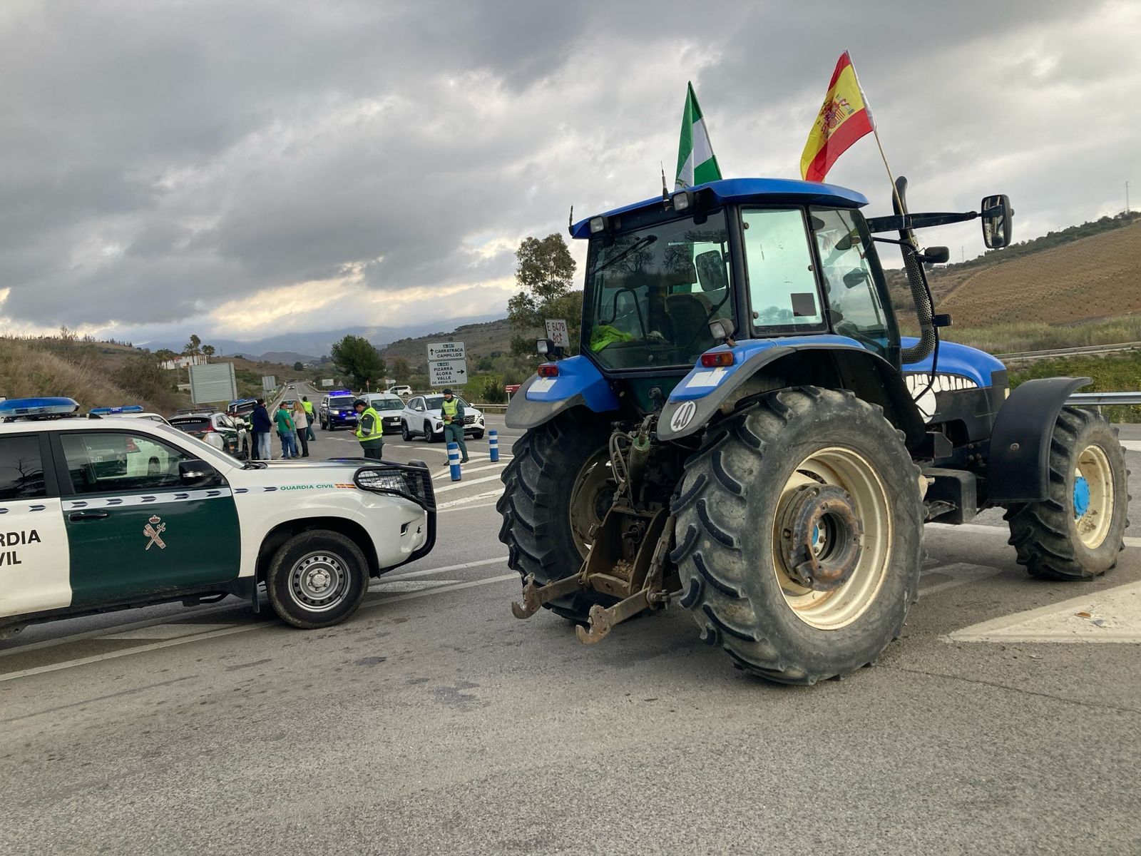 Tractorada en Málaga este jueves, en directo