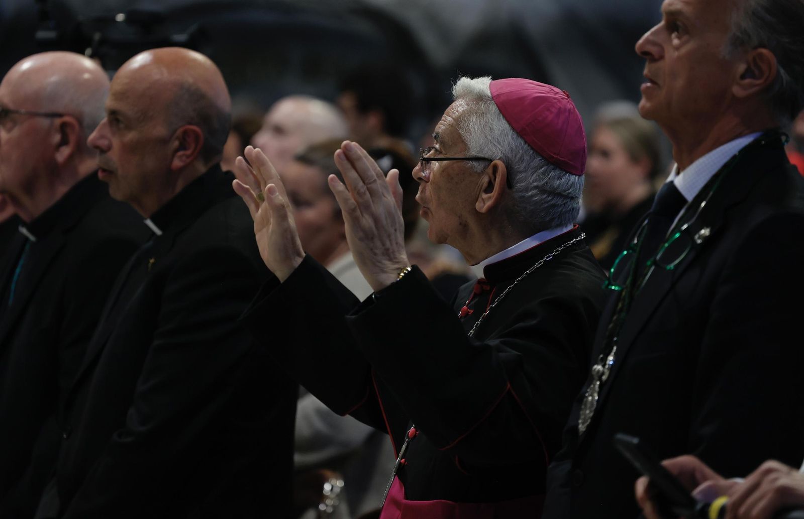 Las imágenes del viernes previo a la magna procesión en Roma del Cachorro y la Esperanza de Málaga