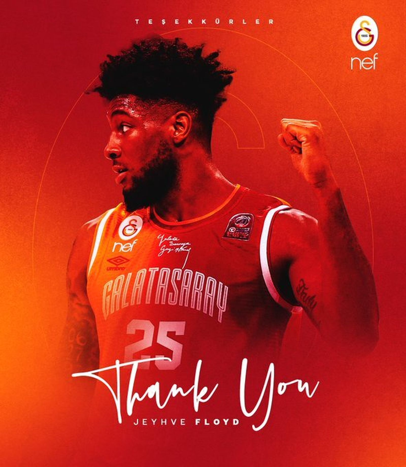 Jehyve Floyd, jugador del Galatasaray.