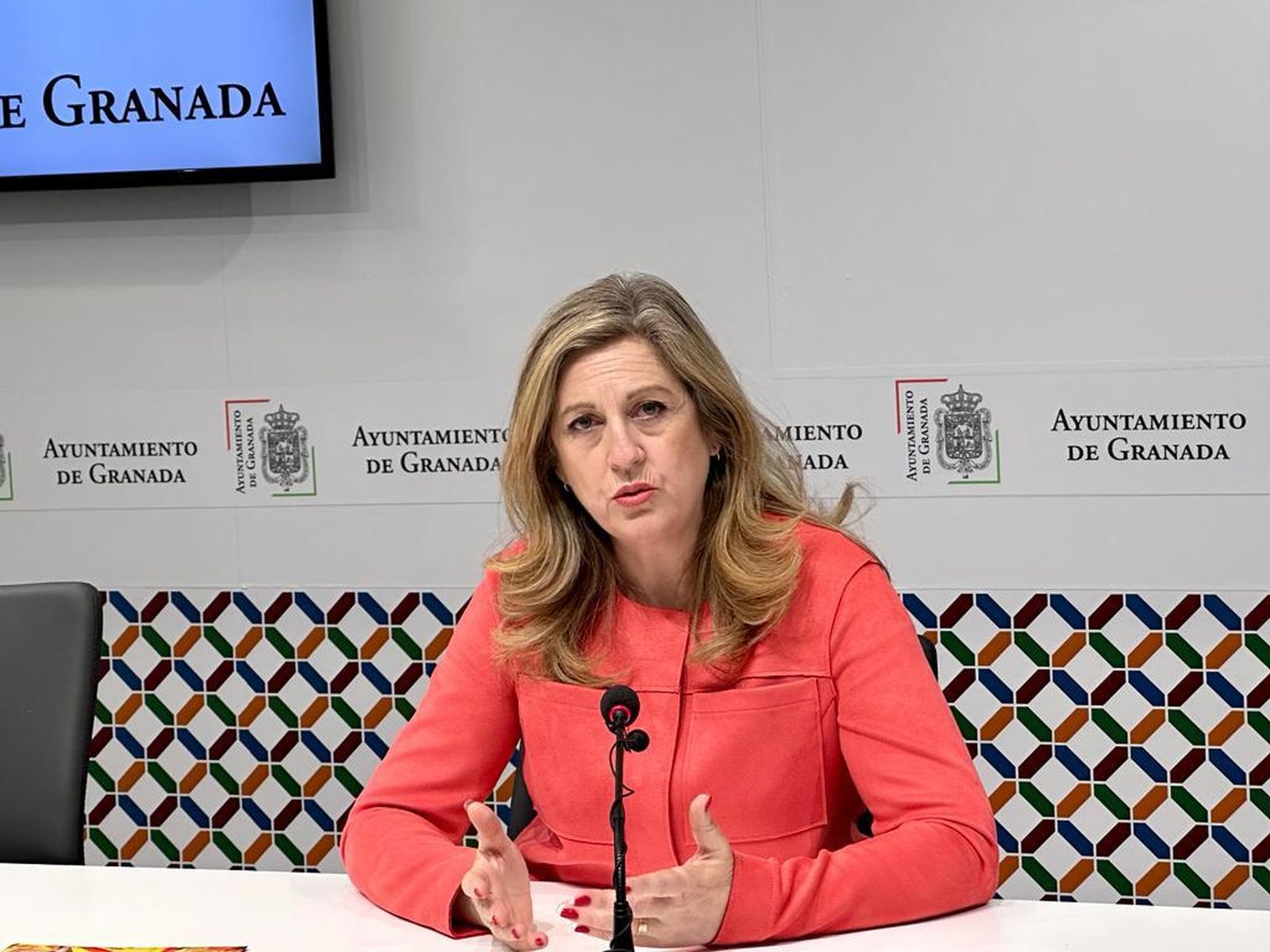 Beatriz Sánchez Agustino, portavoz de VOX y candidata a la Alcaldía de Granada