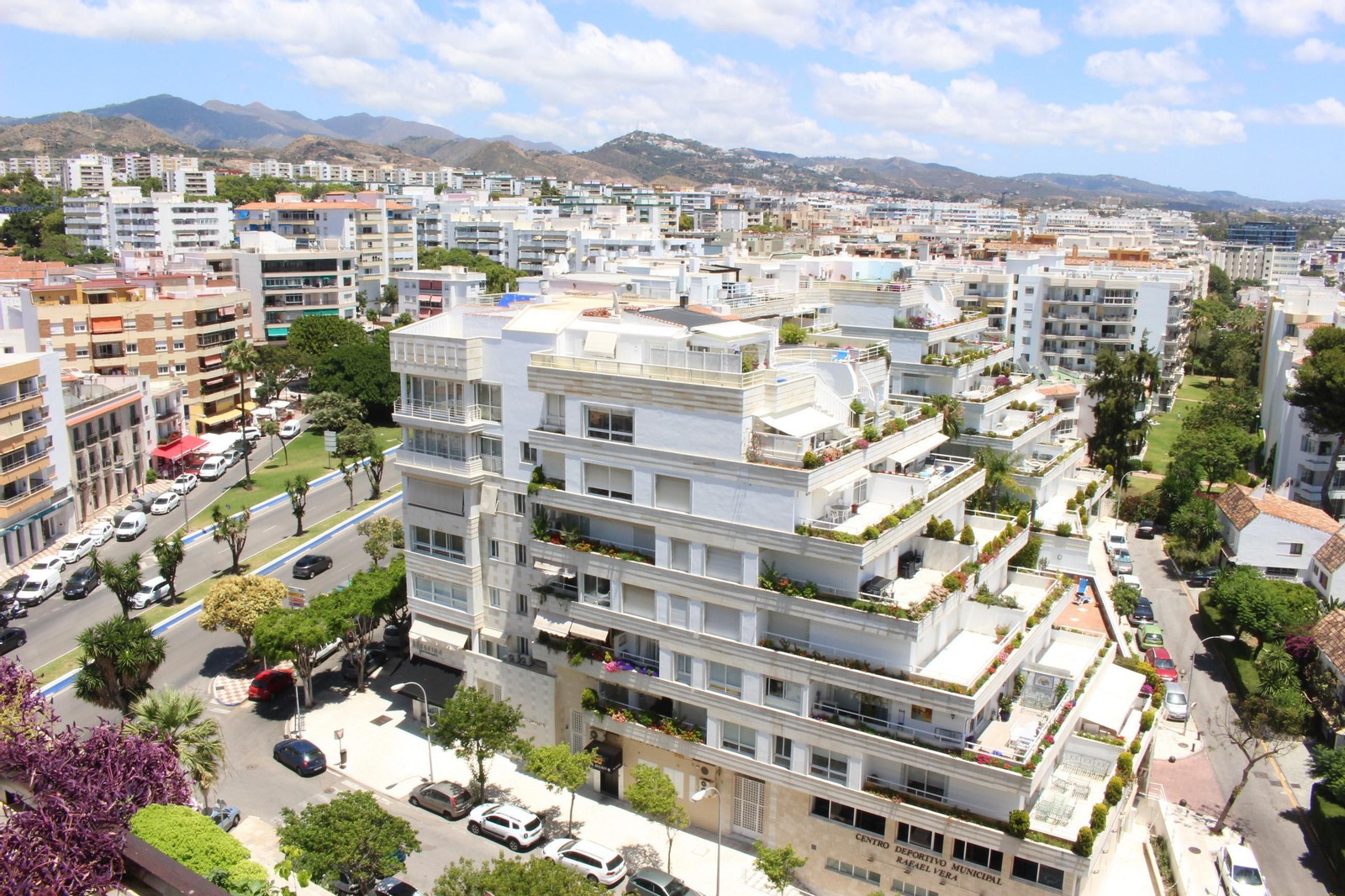 Vista aérea de Marbella.