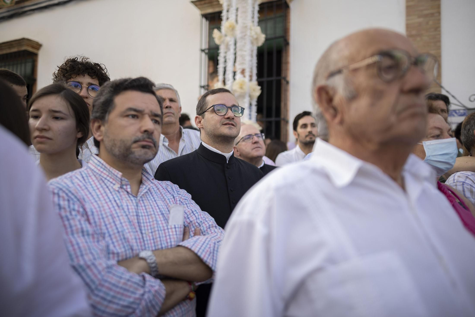 El sentimiento rociero se refleja en la cara de los almonteños.