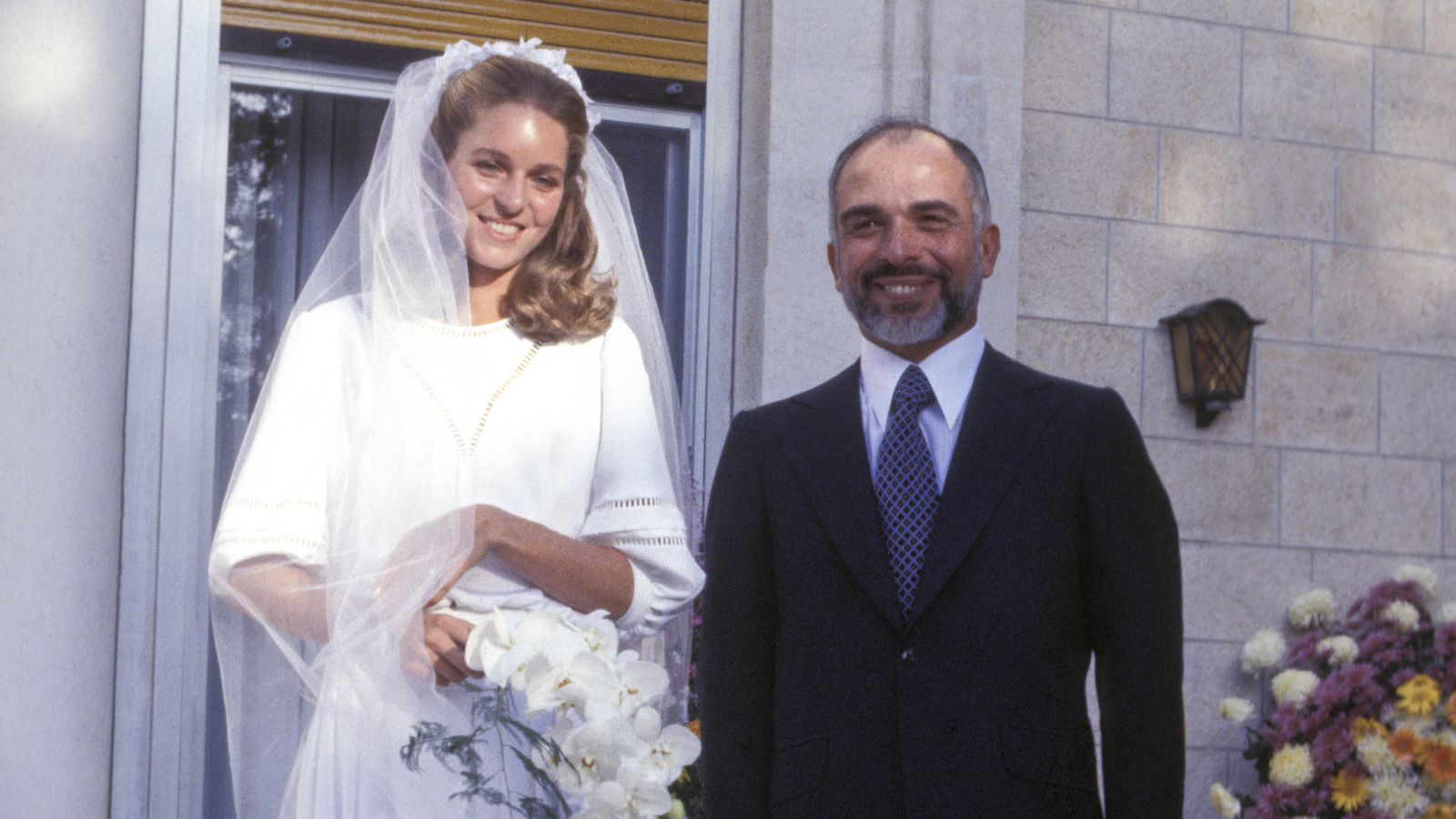 Boda del rey Hussein y Noor.