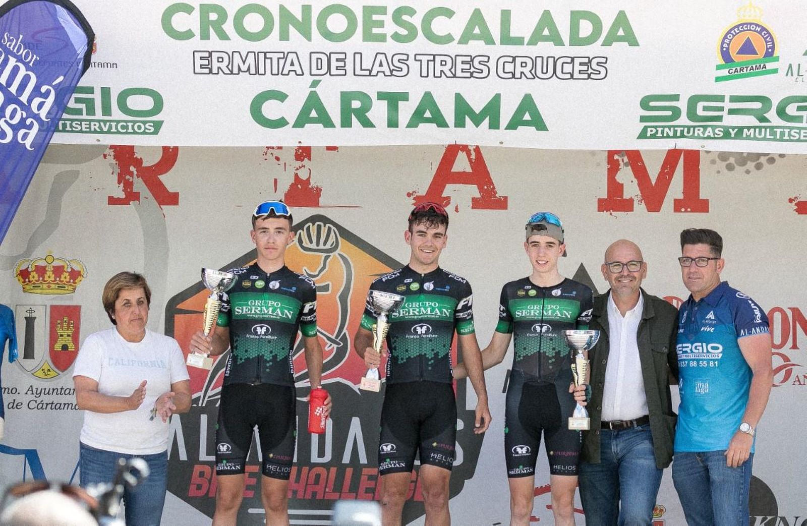 El podio en Cártama.