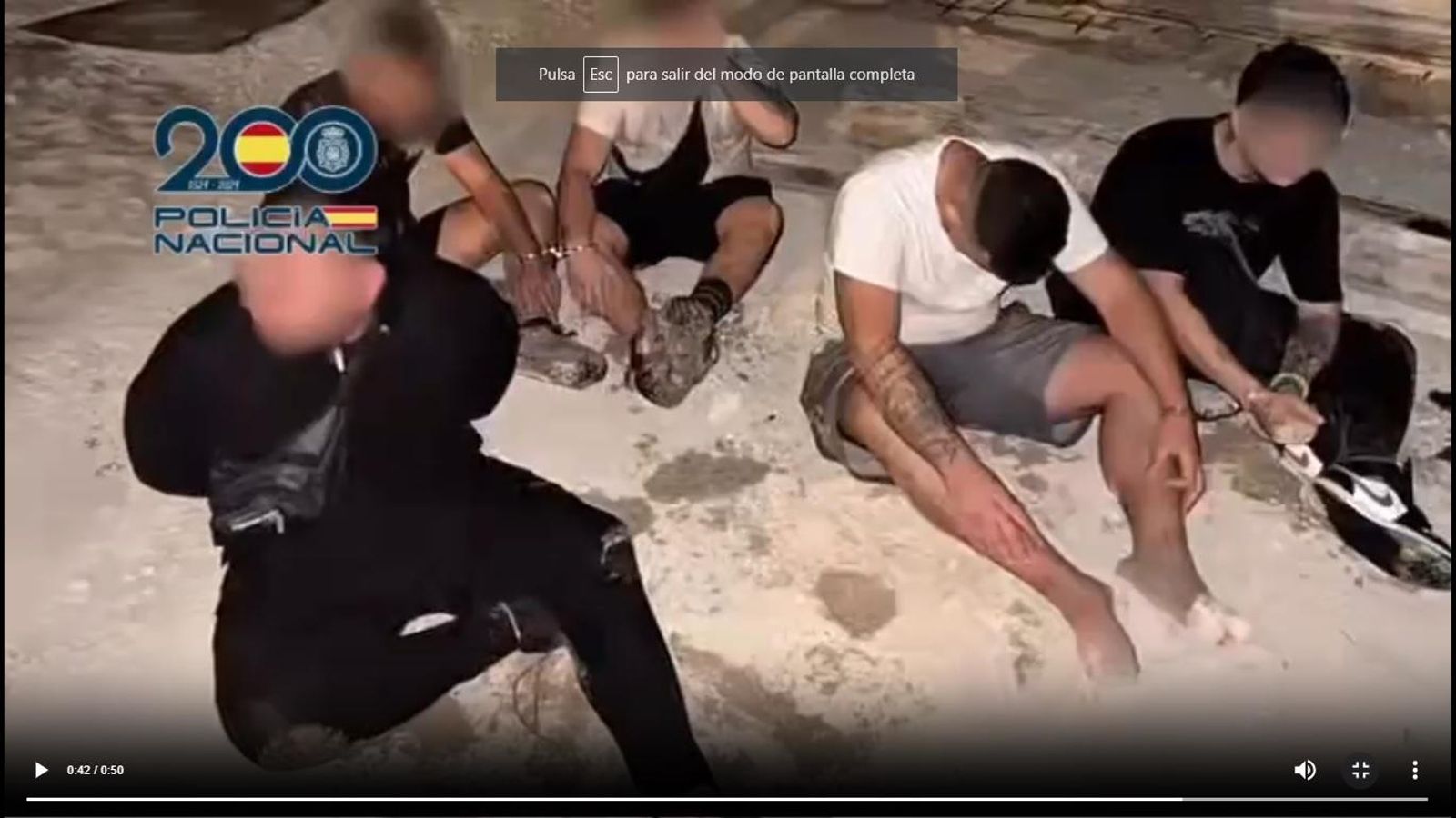 Imagen de varios de los detenidos en una de las operaciones contra el 'petaqueo' vividas a lo largo de estas últimas semanas en la provincia de Cádiz