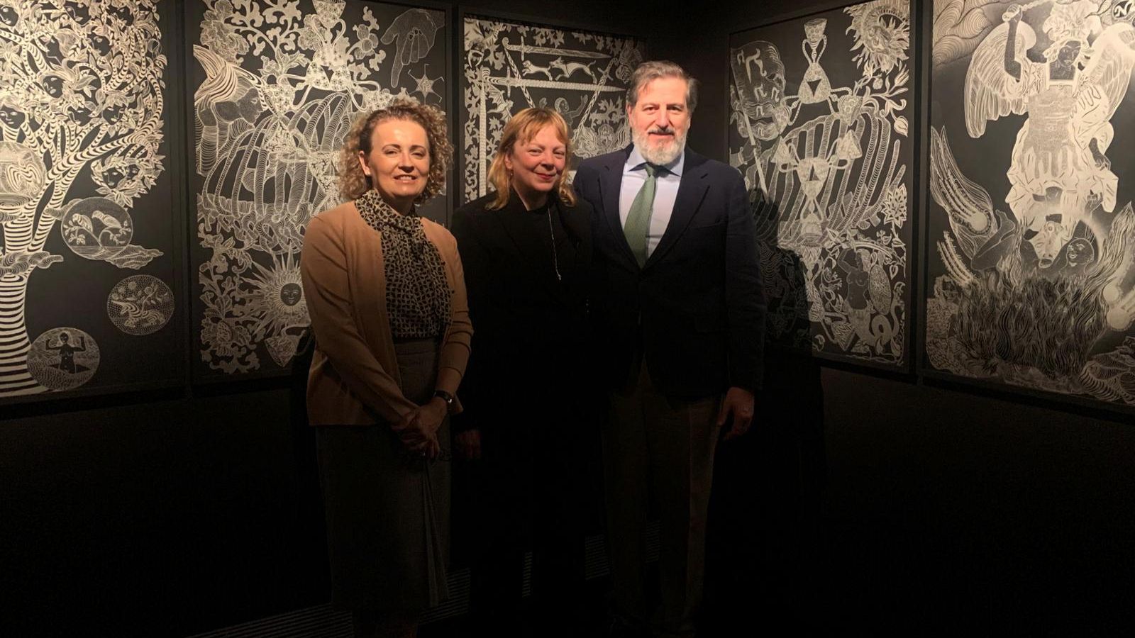 Pilar Rodrigo, Marina Vargas y Luis Jesús García-Lomas.