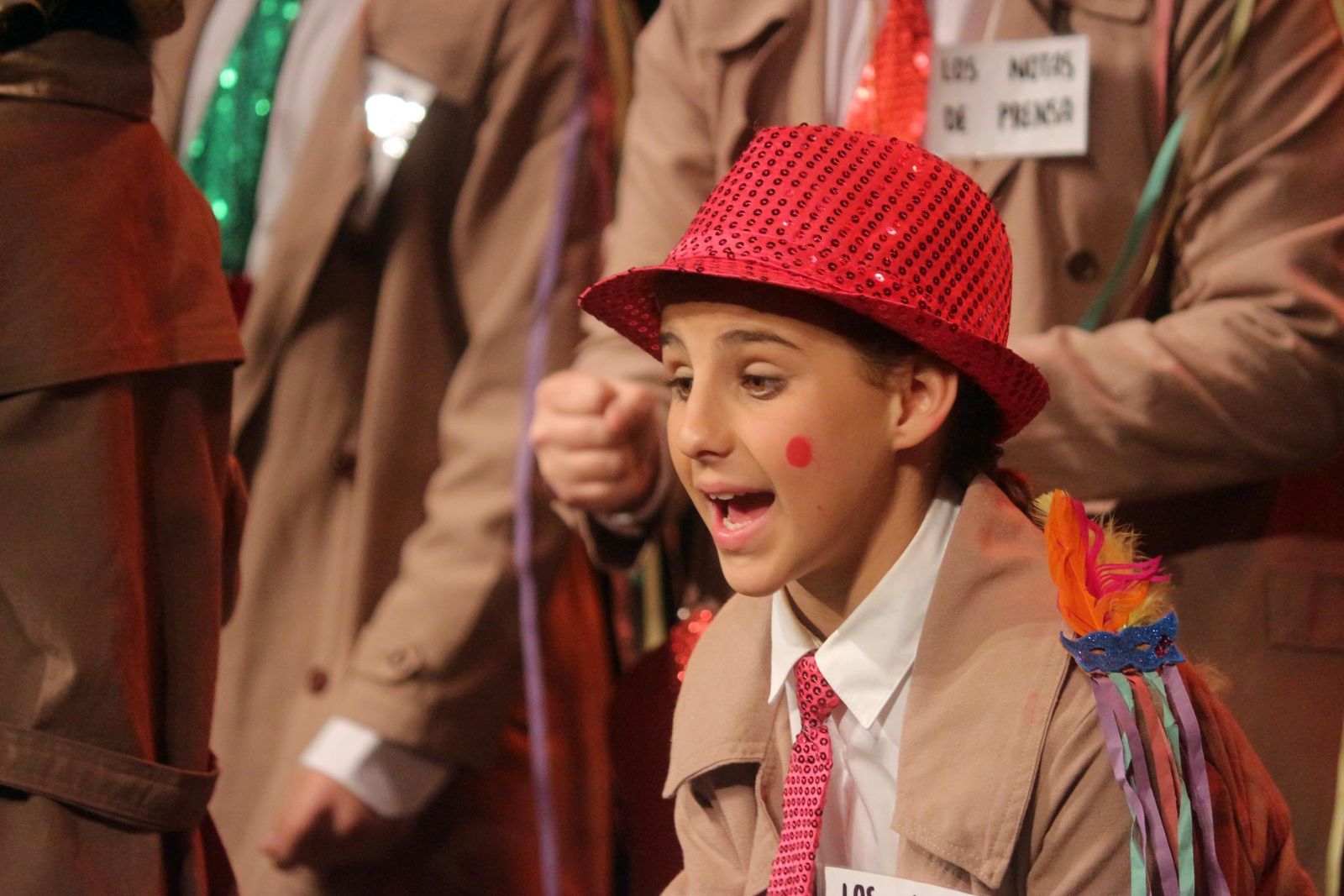 Comparsa infantil 'Los notas de prensa'