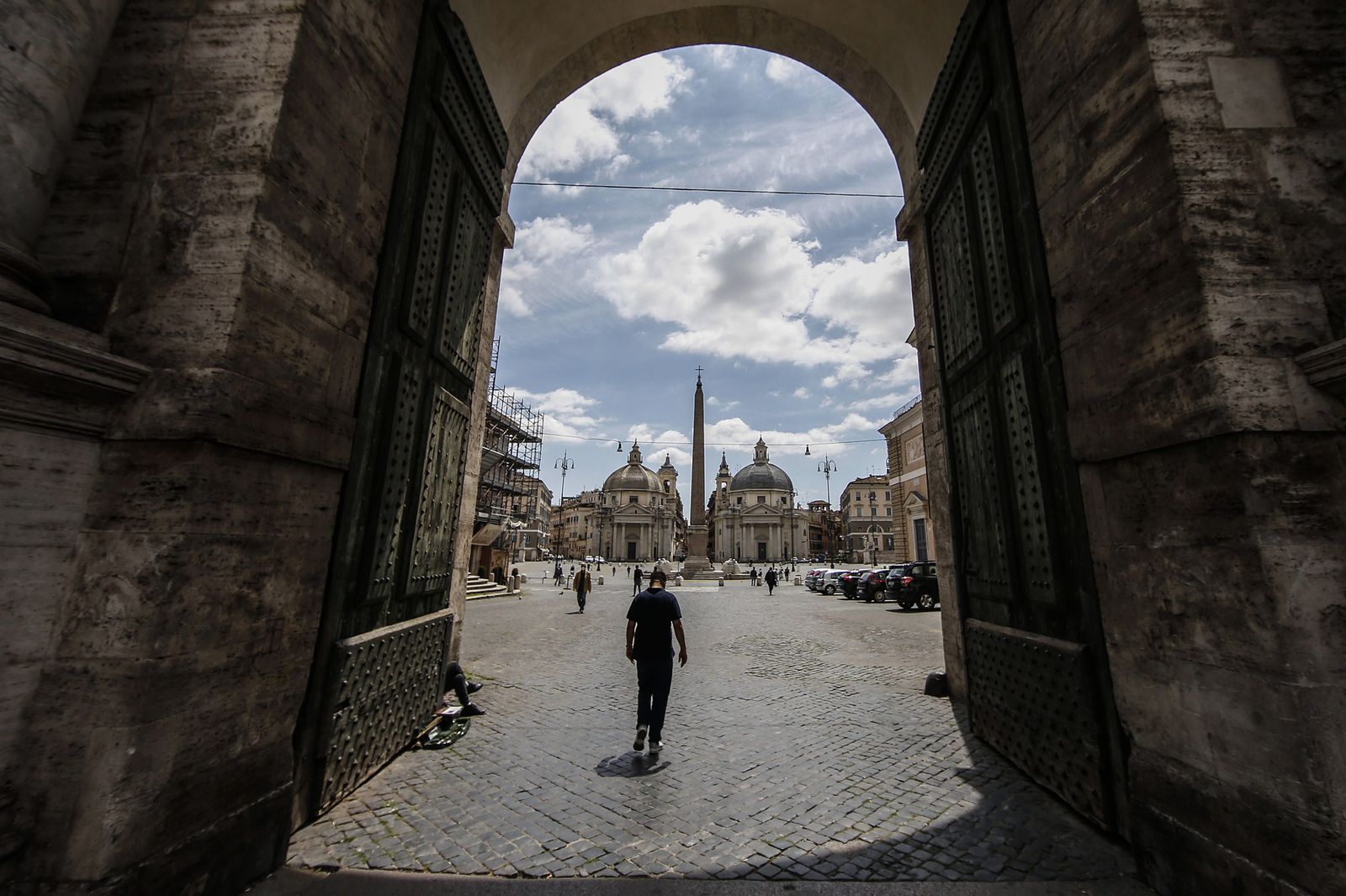 Inmediaciones de la Piazza del Popolo, en Roma.
