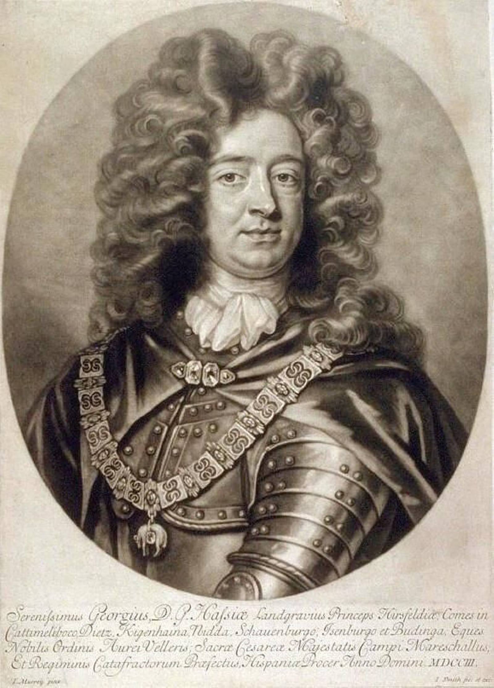 Georg von Hessen-Darmstadt, gobernador de Gibraltar en 1704.