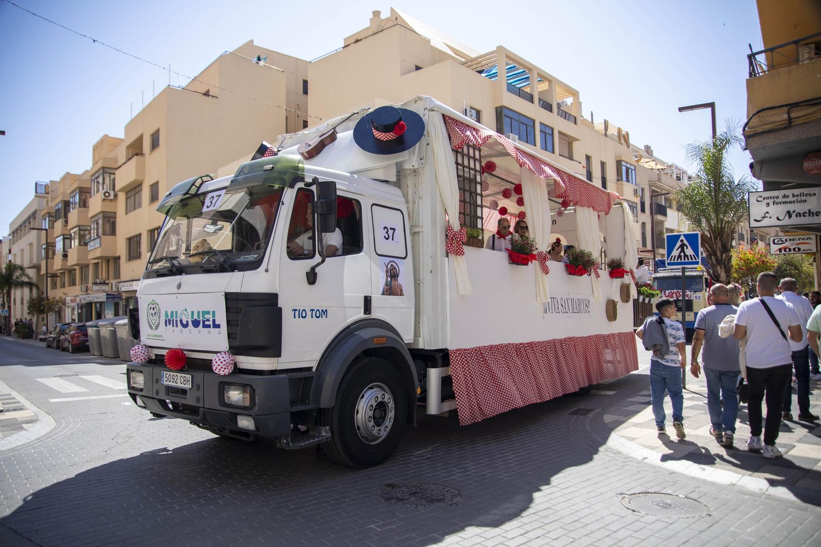 Las imágnes de la misa y procesión en honor a San Marcos en El Ejido