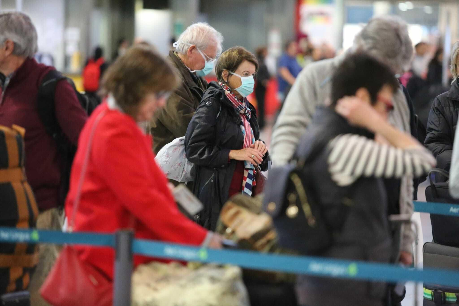 Fotos del 'overbooking' registrado en el aeropuerto de Málaga