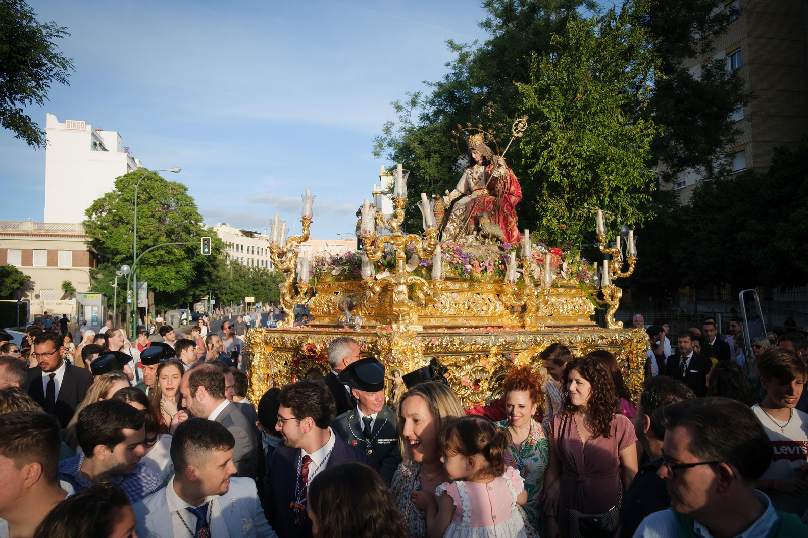 La procesión de la Divina Pastora de Capuchinos, en imágenes