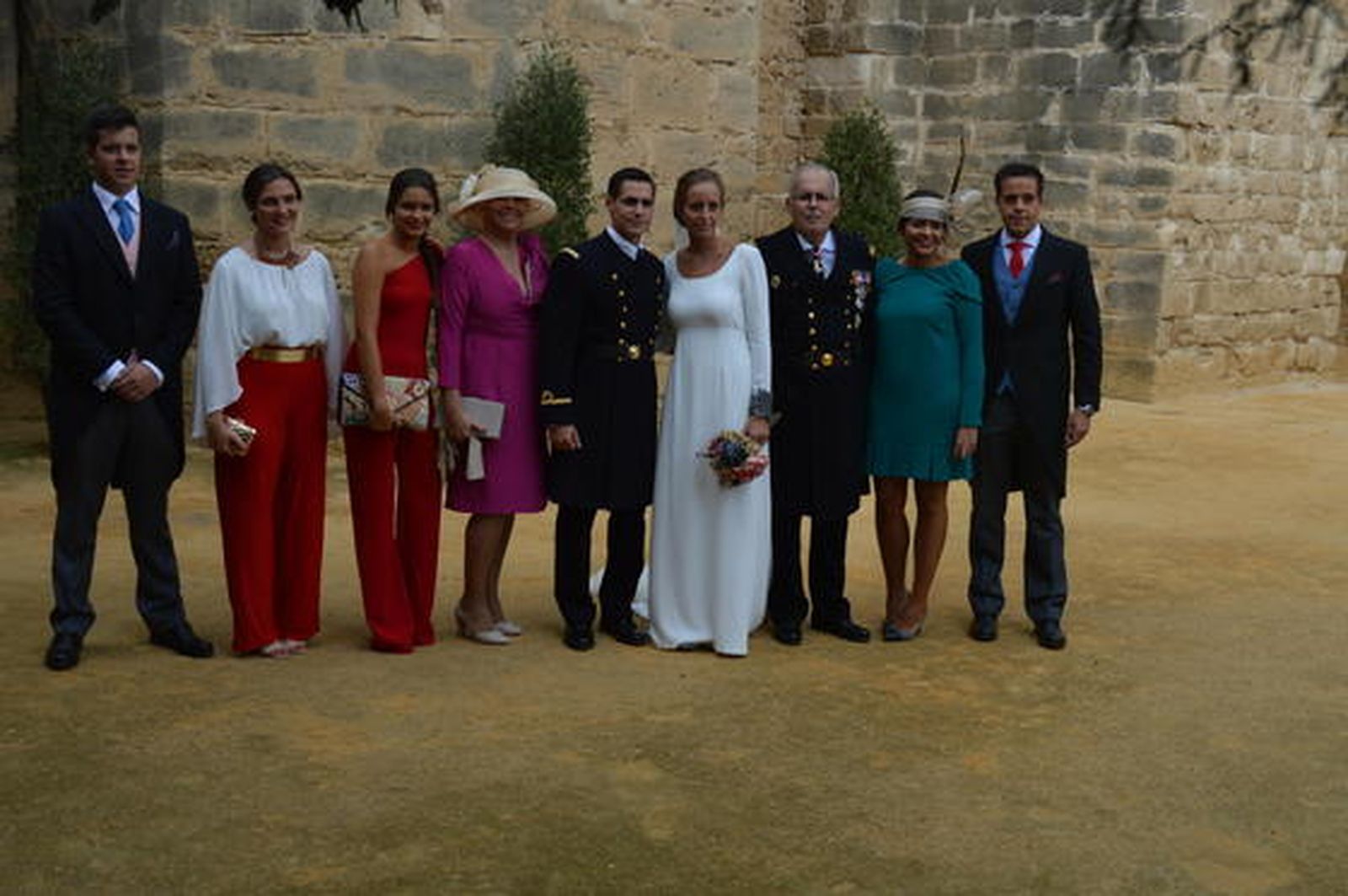 El  matrimonio Daniel González-Aller y Sesé Carlier con Javier Carlier, Carmen Contrera, María Carlier, Sesé Flethes, Manuel Carlier y Teresa y Mané Carlier Flethes.

Foto: Ignacio Casas de Ciria