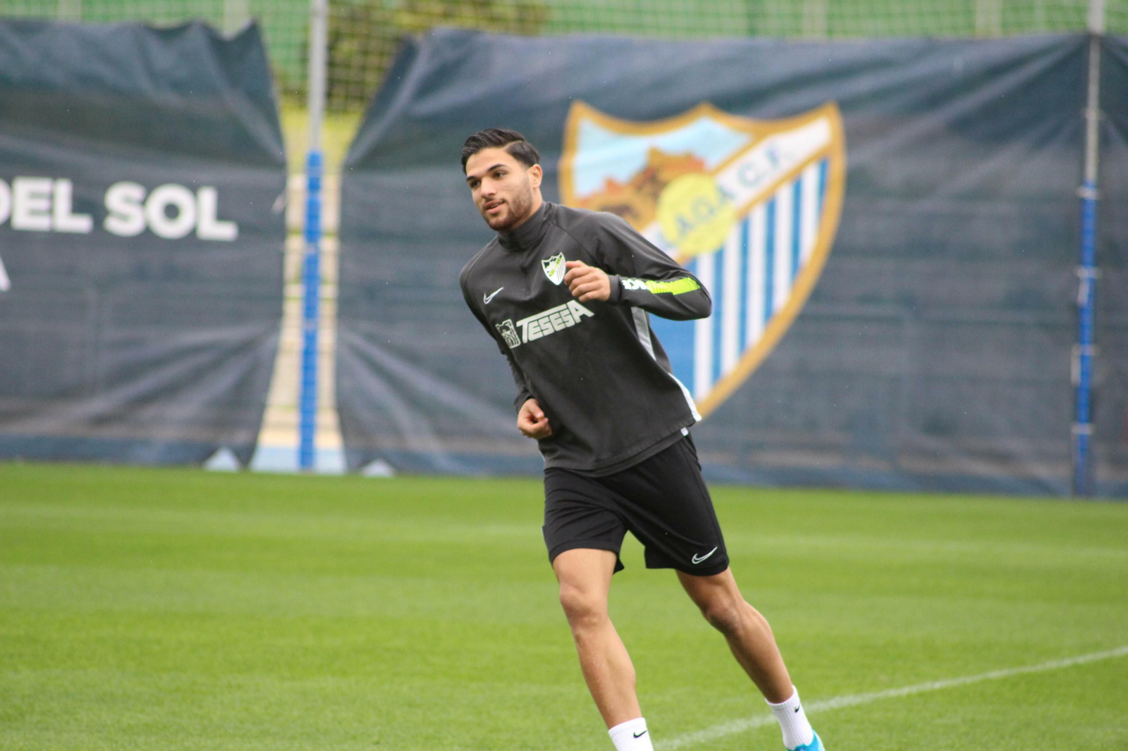 Antoñín, en un entrenamiento reciente.