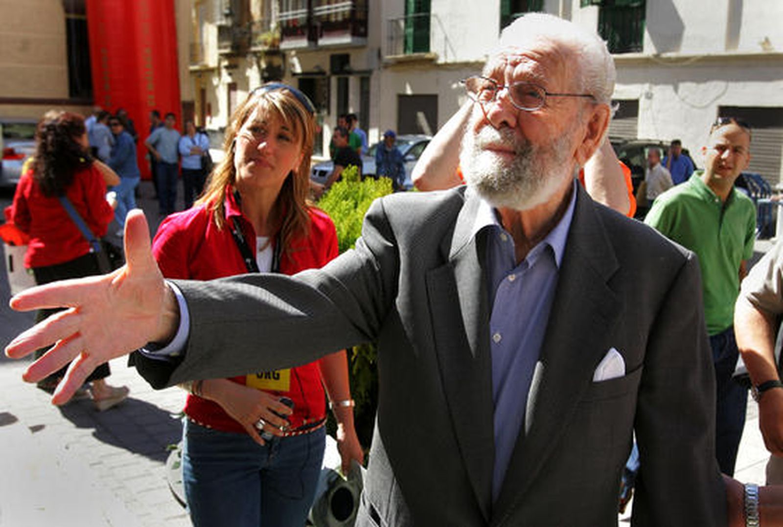 Luis García Berlanga , en la VIII edición del Festival de Cine Español de Málaga (2005). / García Vivas