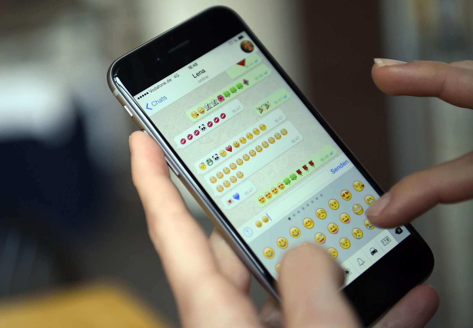 La grabación se envió a través de WhatsApp