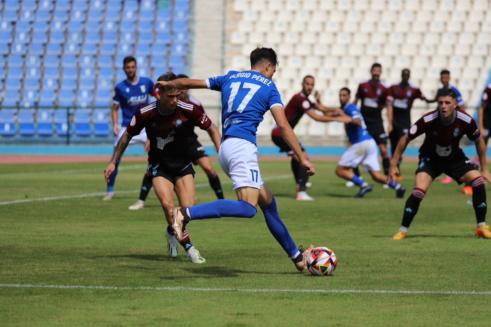 Imágenes del partido entre la UD Melilla y el Recreativo de Huelva