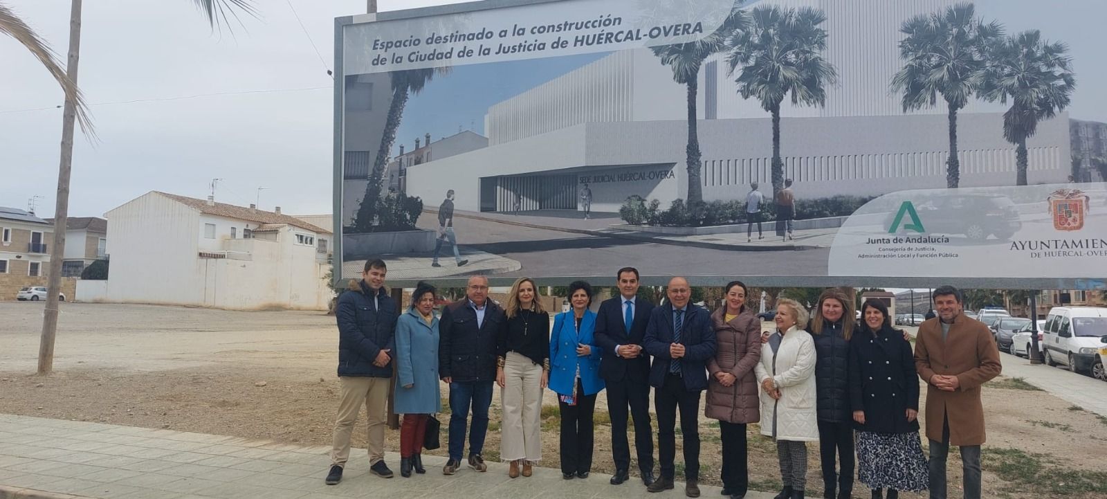 Visita oficial al emplazamiento de la sede judicial de Huércal-Overa.