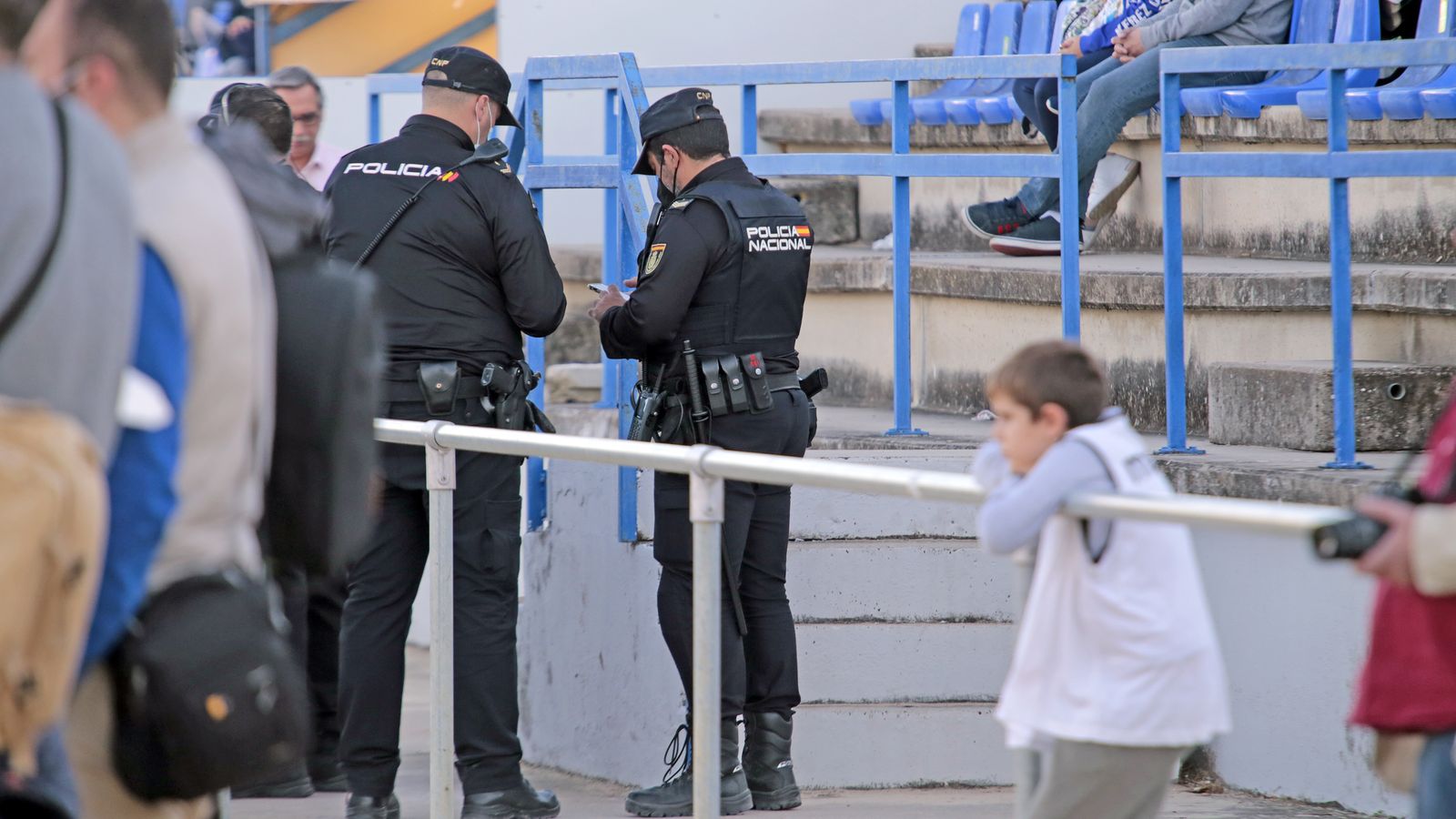 Imágenes del Xerez CD y el CD Rota en el Pedro S. Garrido
