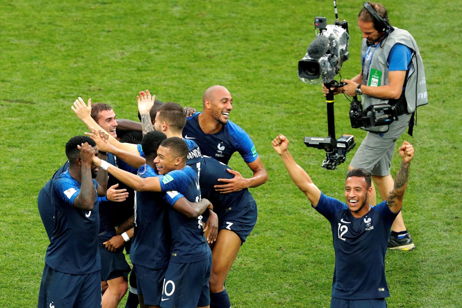El Francia-Croacia de la final del Mundial de Rusia, en imágenes