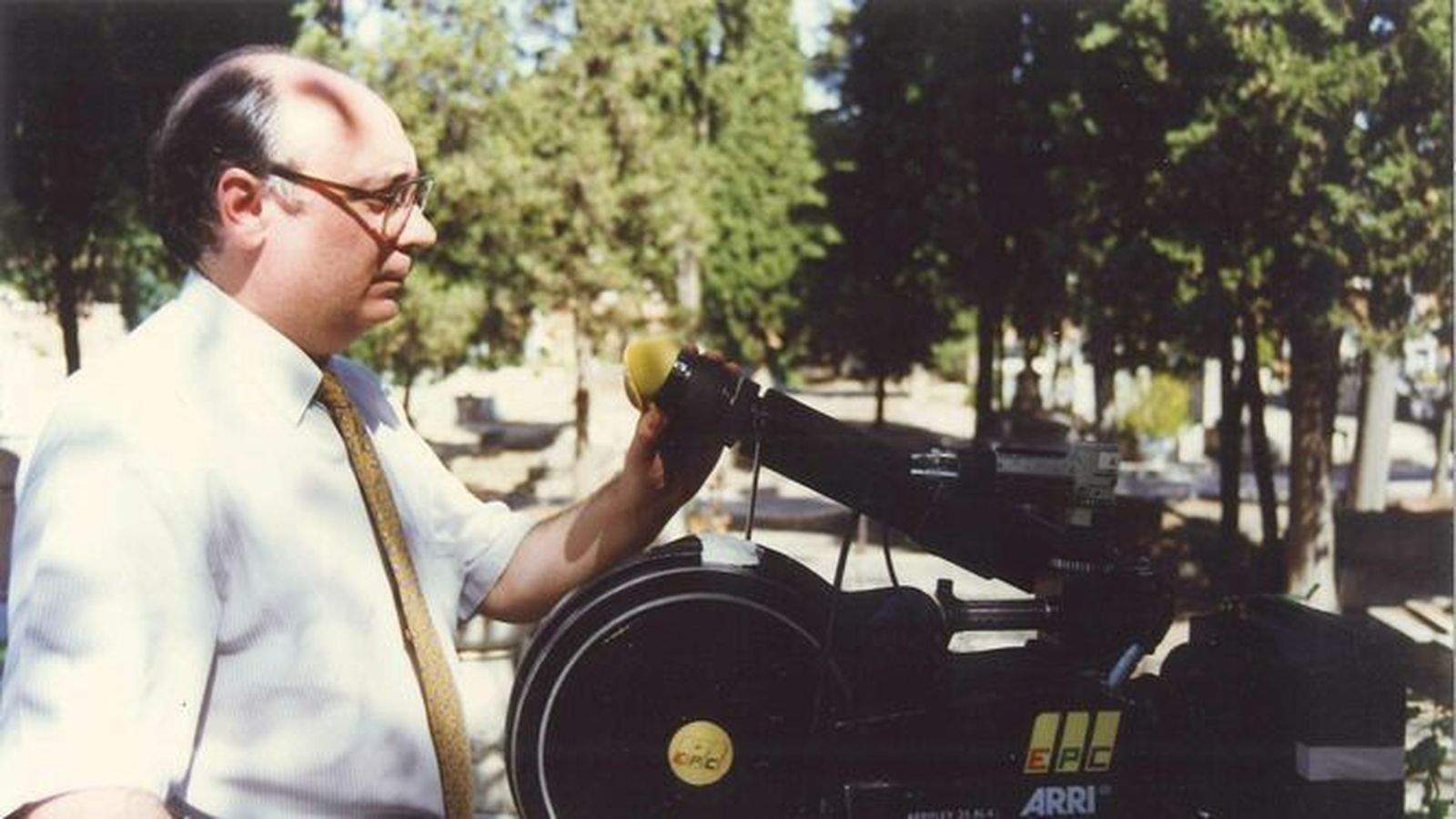 El escritor y guionista Carlos Pérez Merinero (Écija, 1950-Madrid, 2012).