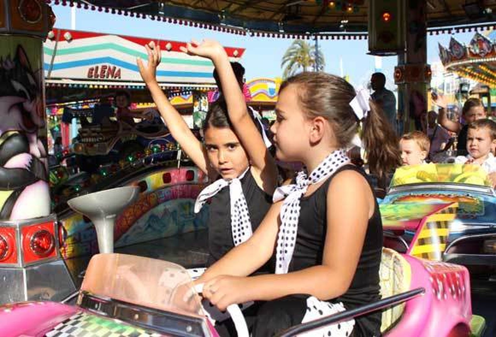 Los pequeños de la casa fueron los protagonistas del día en las atracciones del real  Foto: Vanessa Perez/J.M.Q.