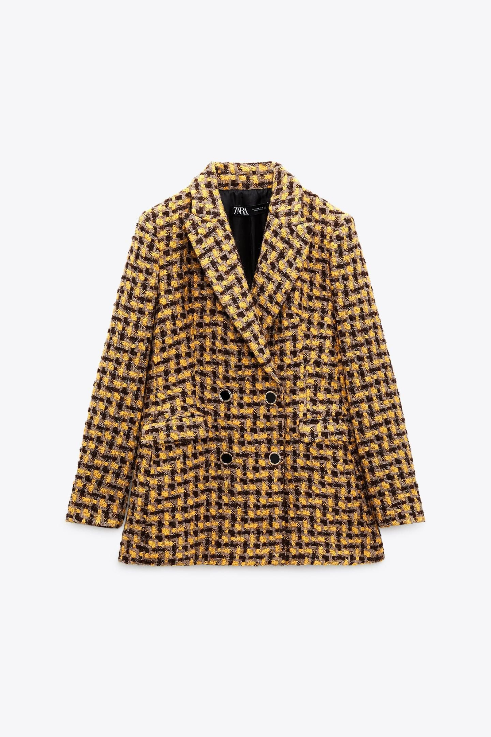 Blazer cruzada de Zara.