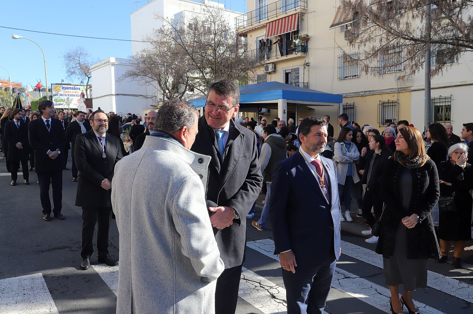 Imágenes del ambiente en la procesión de San Sebastián