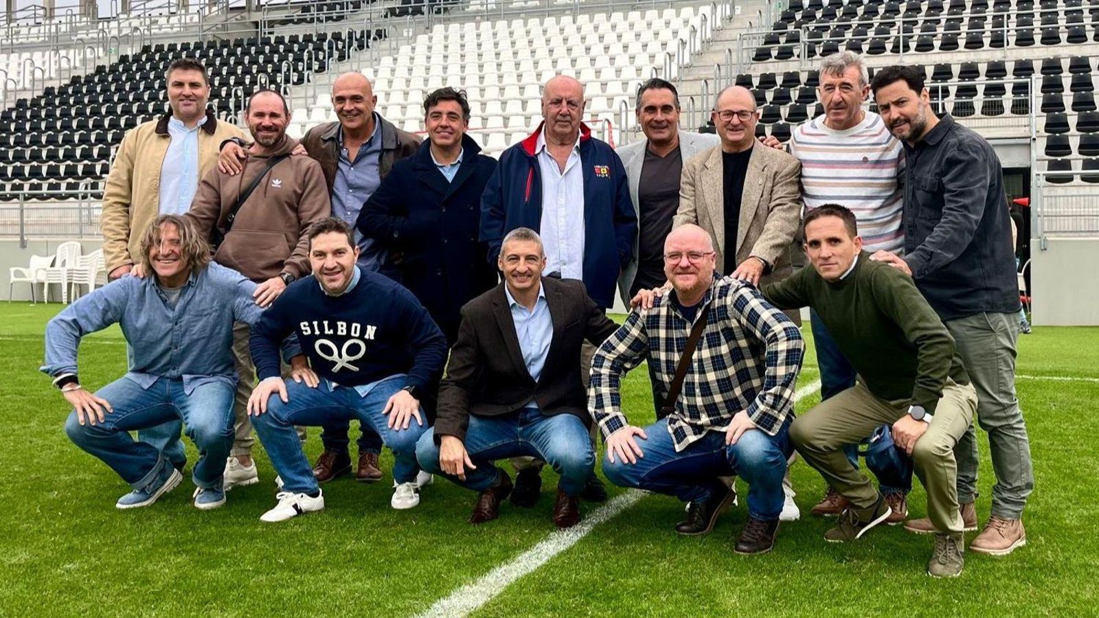 Los participantes en la jornada, durante la visita al Ciudad de La Línea