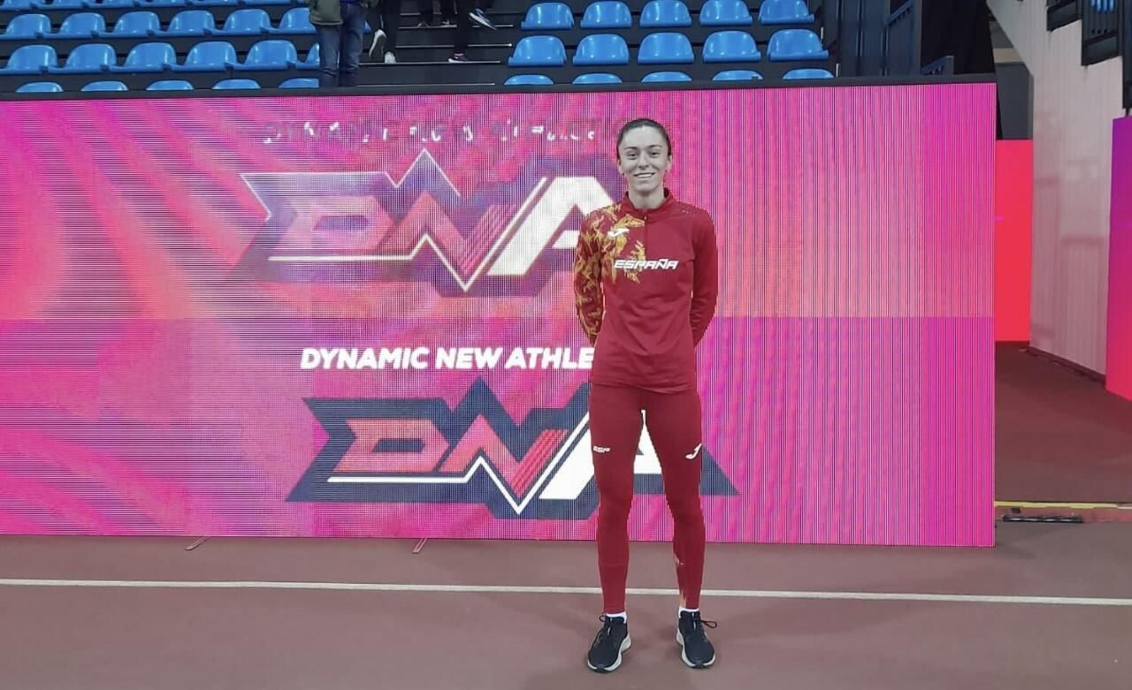 Ana Prieto, con la selección nacional en Madrid.