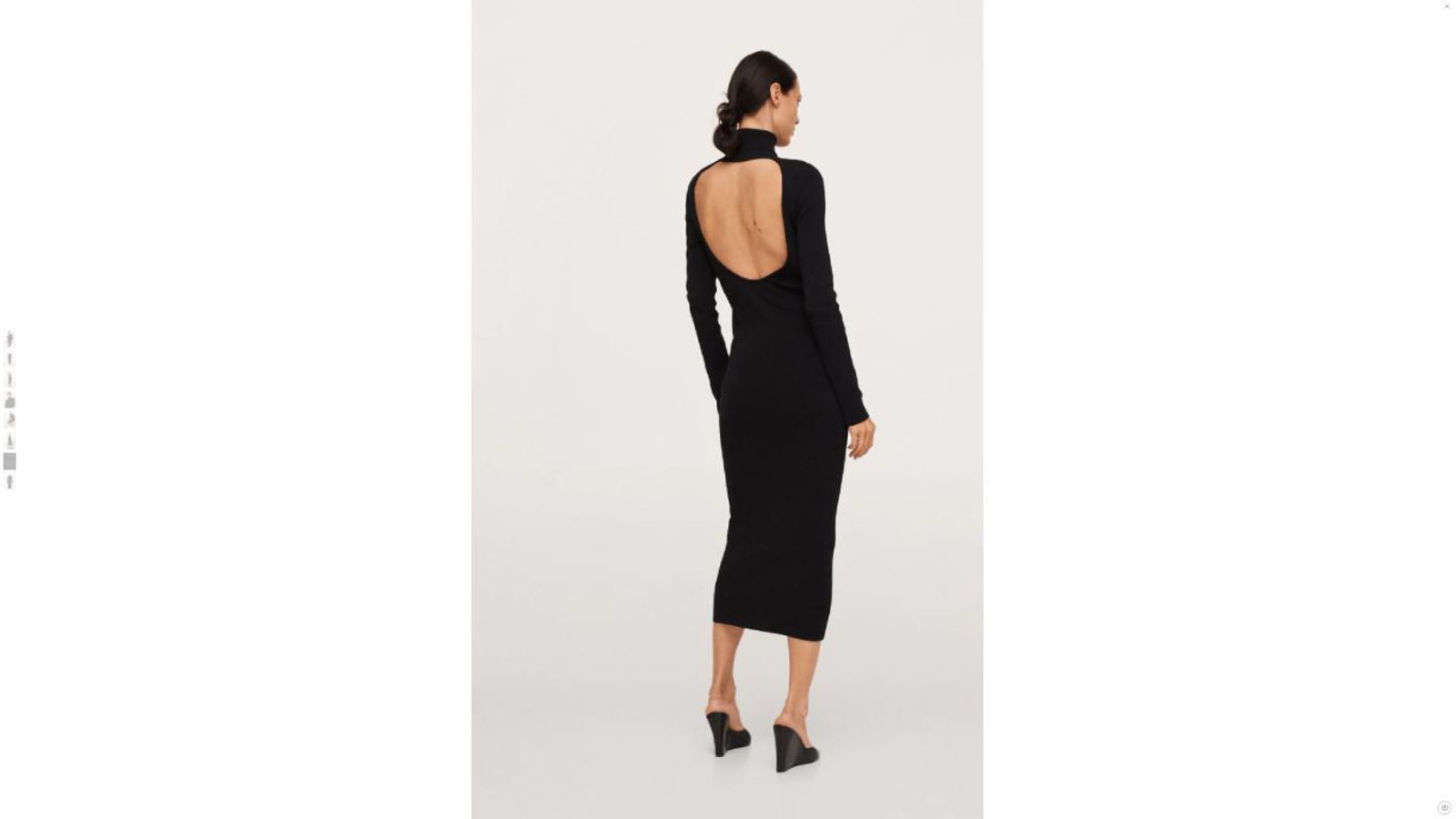 Vestido negro de Mango. Vestido negro de Mango.