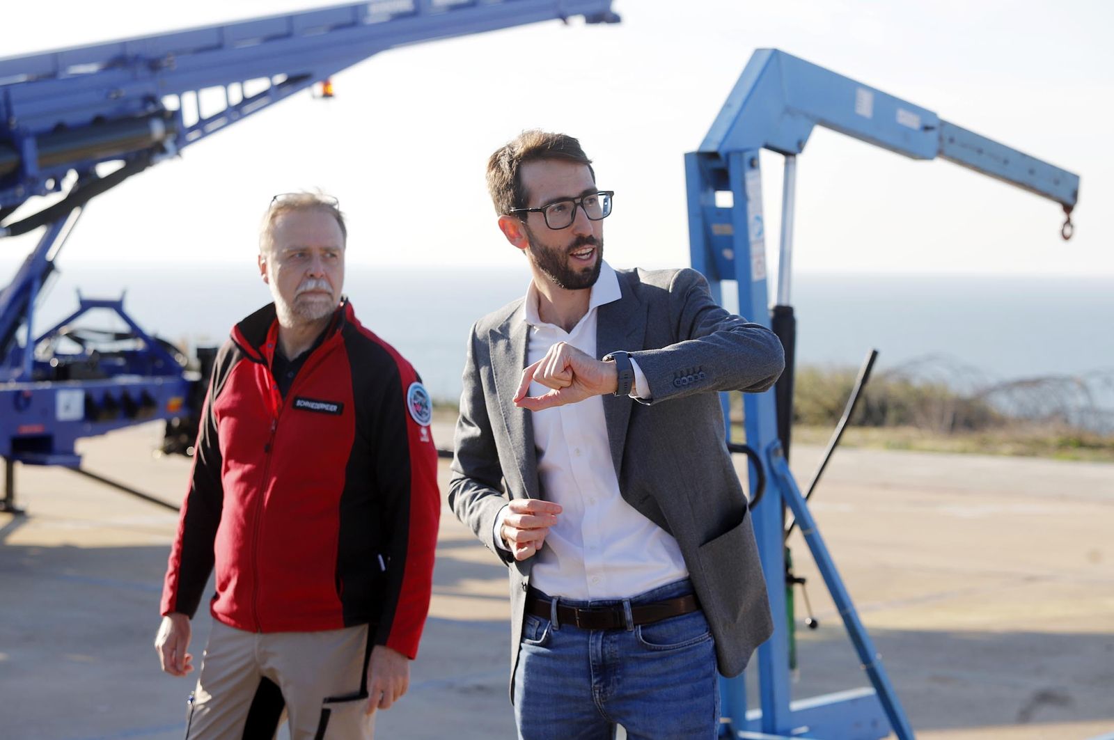 Imágenes del ensayo del demostrador Auto´Mate en el INTA, Huelva