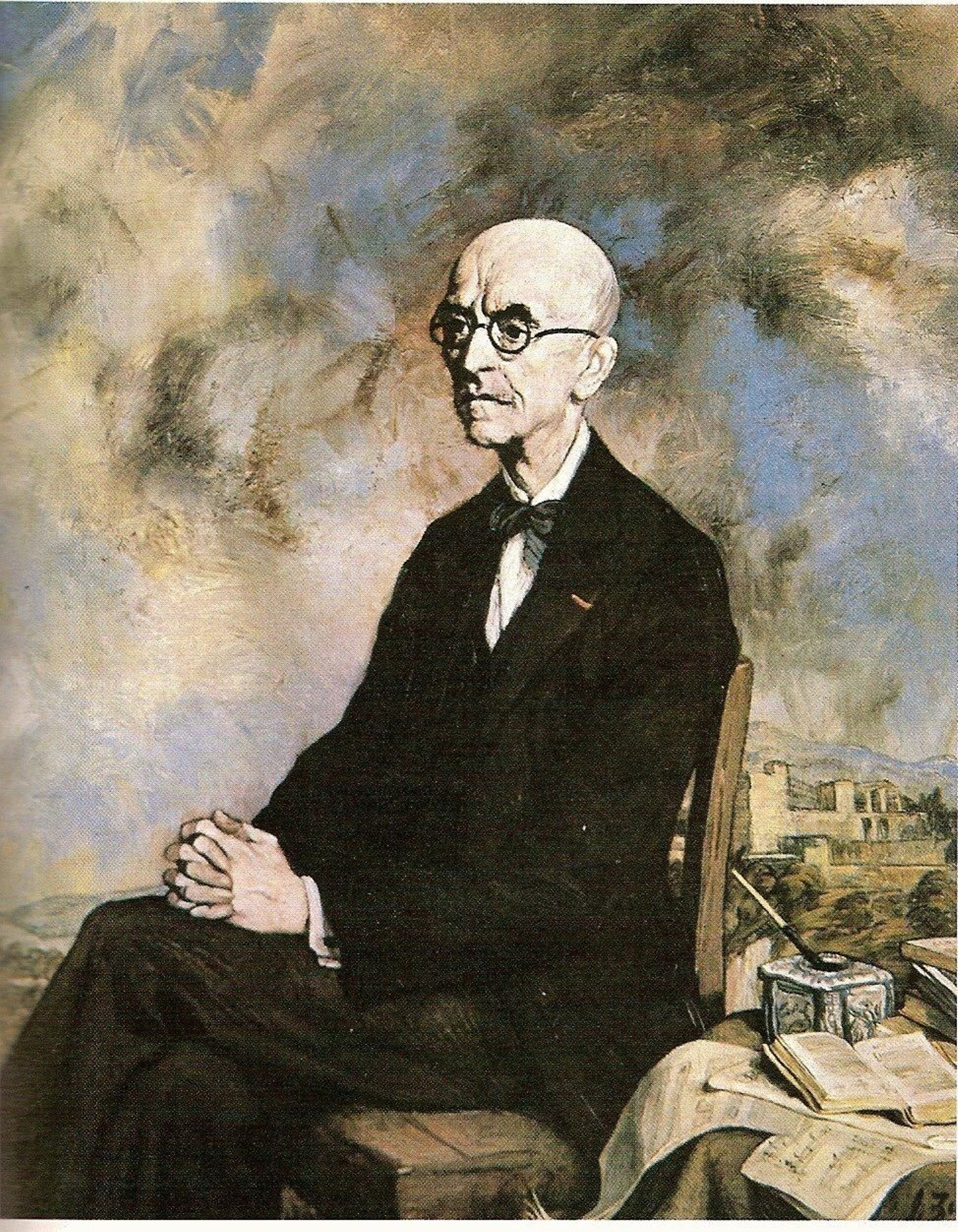 Retrato de Manuel de Falla realizado por Zuloaga.