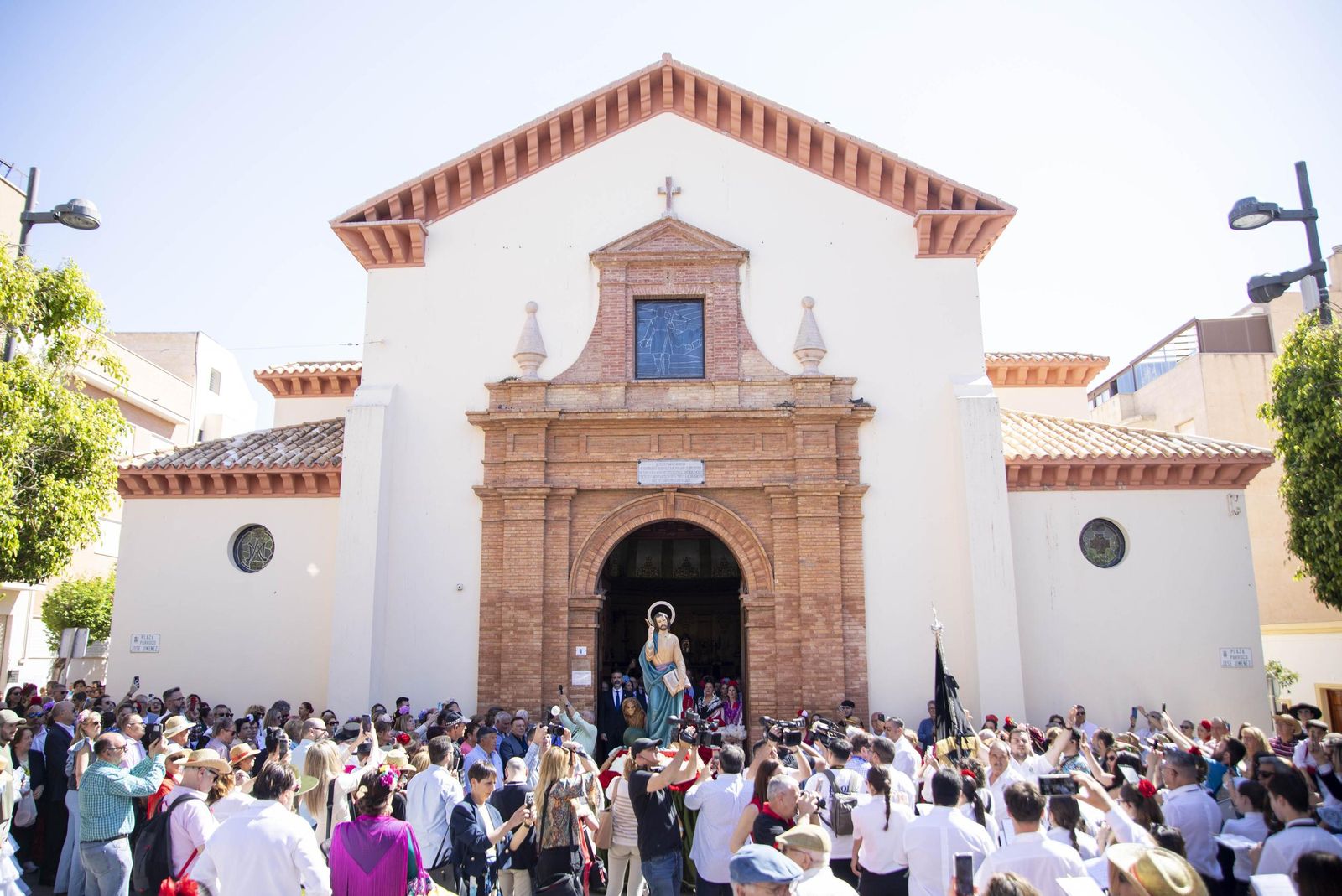 Las imágnes de la misa y procesión en honor a San Marcos en El Ejido