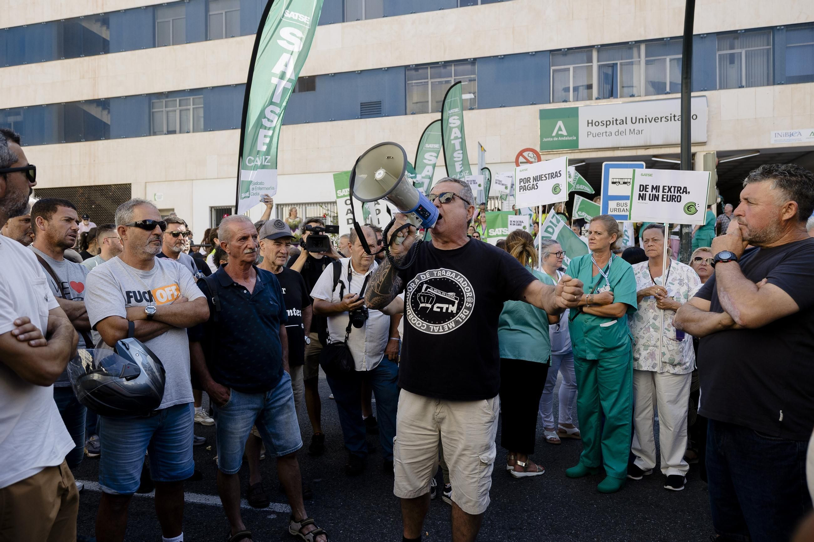 Las imágenes de las protestas de la huelga del metal en Cádiz de este jueves 26 de junio