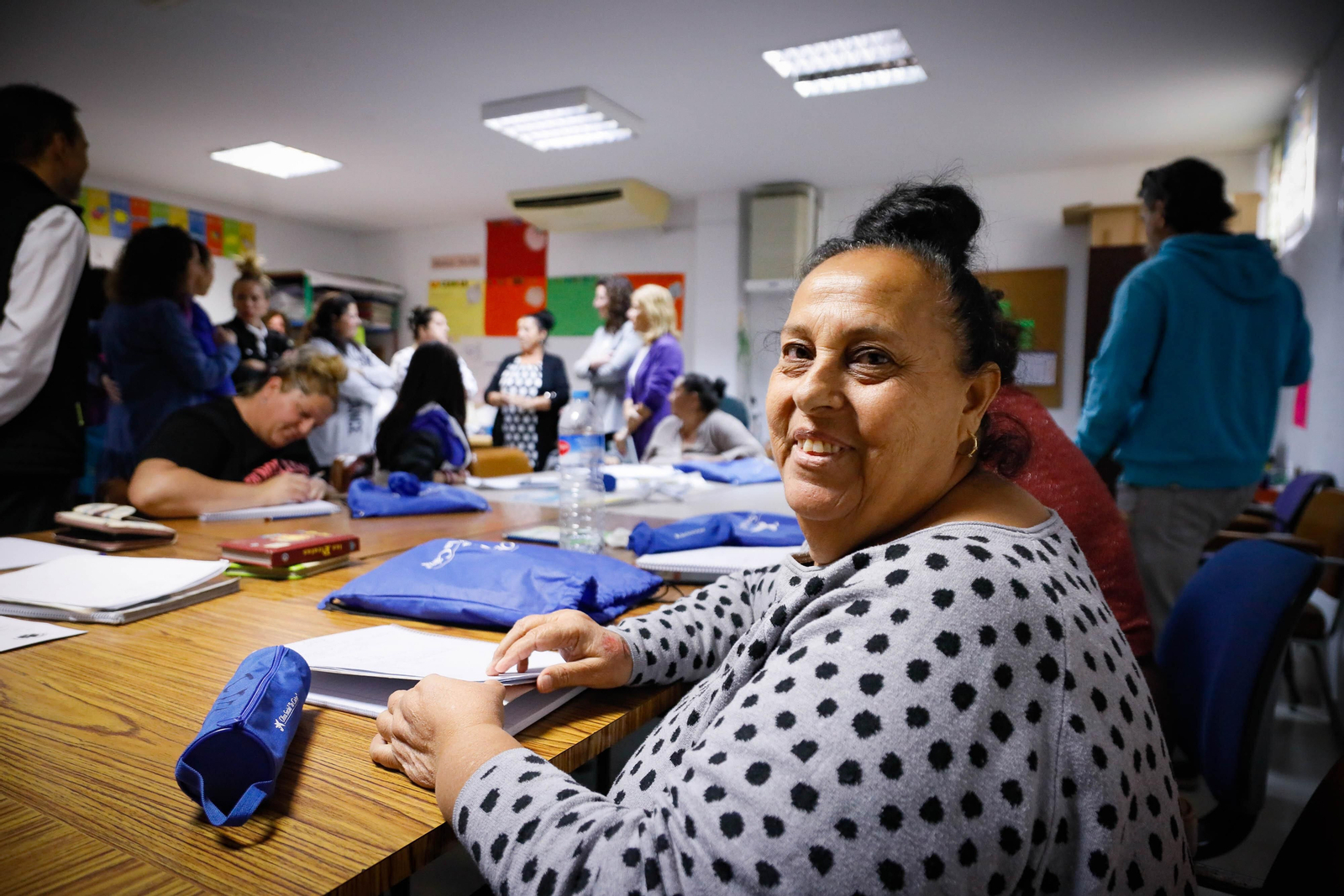 Alumnas de la Escuela de Madres de Los Almendros