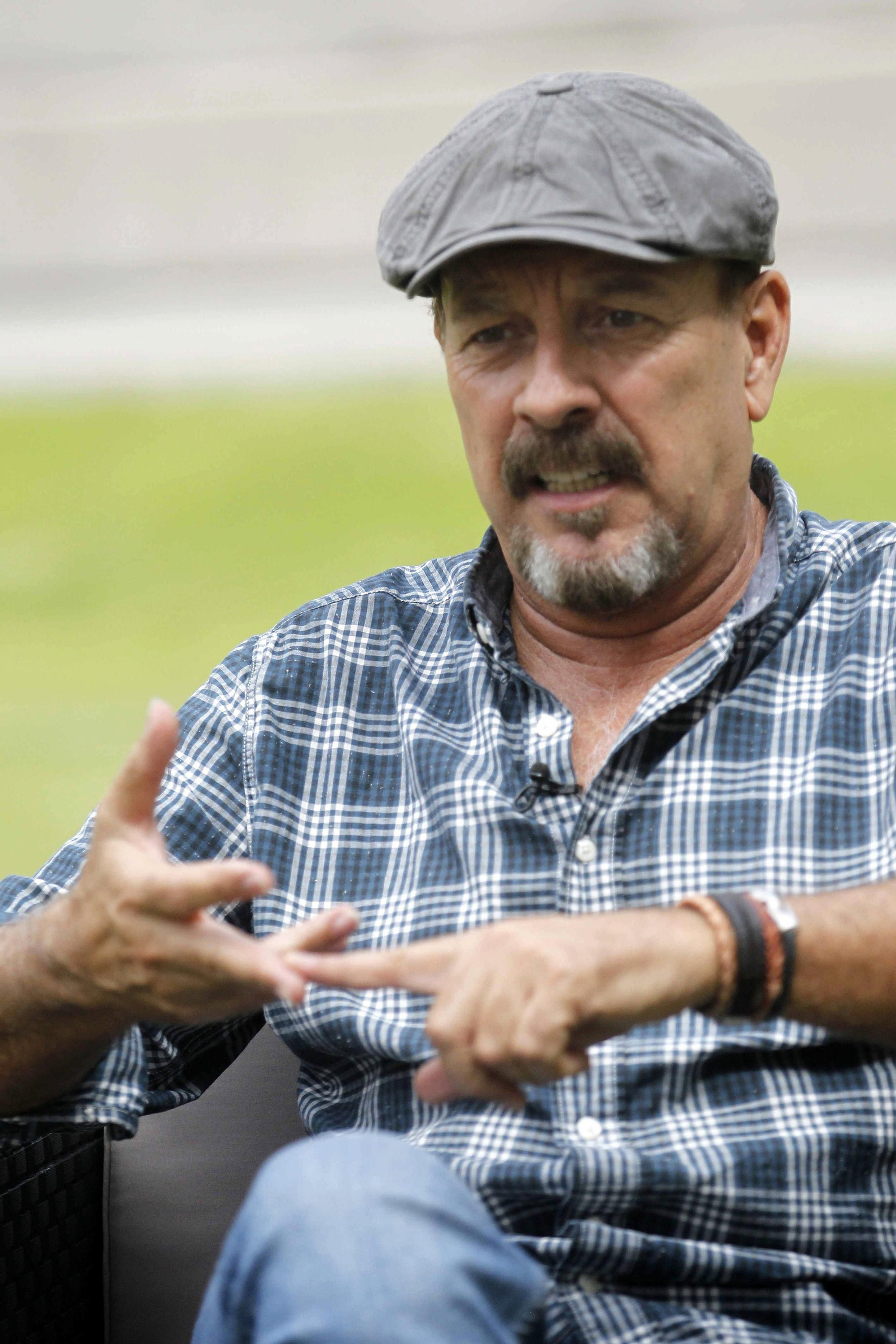 El cantautor Javier Ruibal (1955), ayer en Santa Cruz de Tenerife.