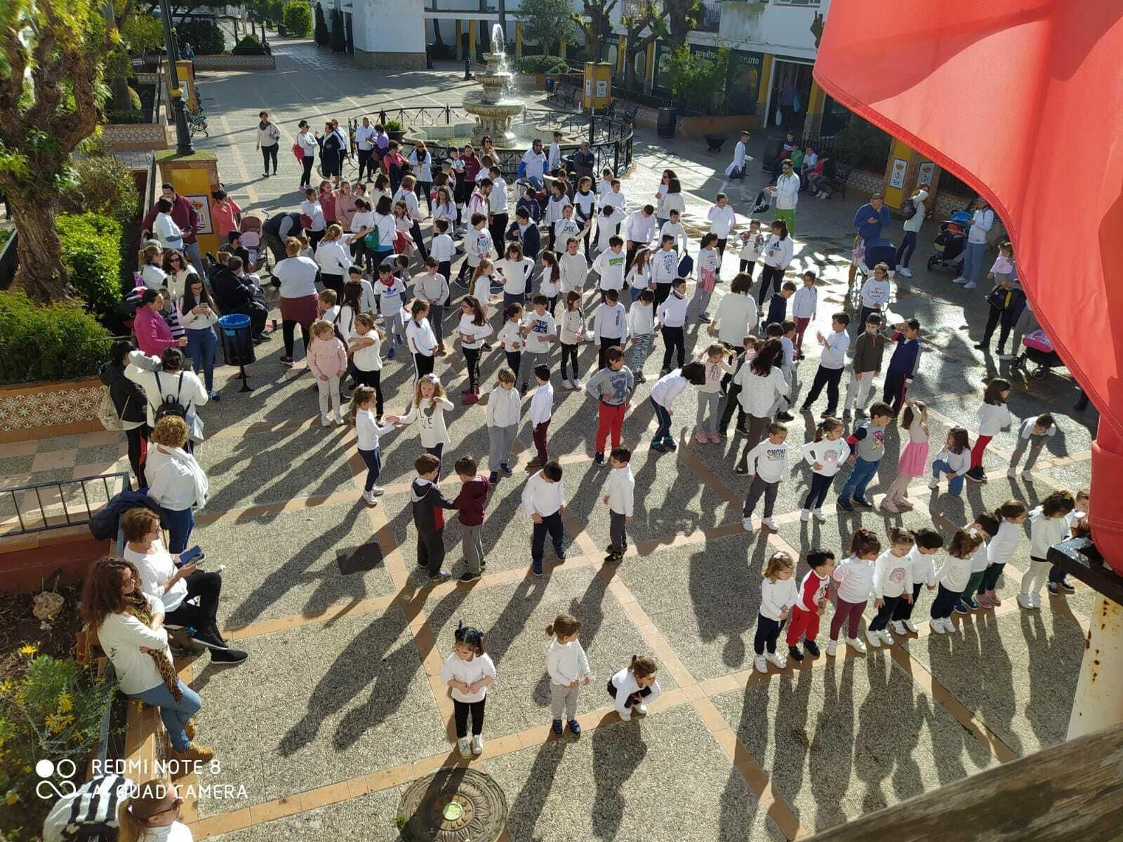 Una imagen de la actividad realizada por el CEIP Nueva Jarilla.