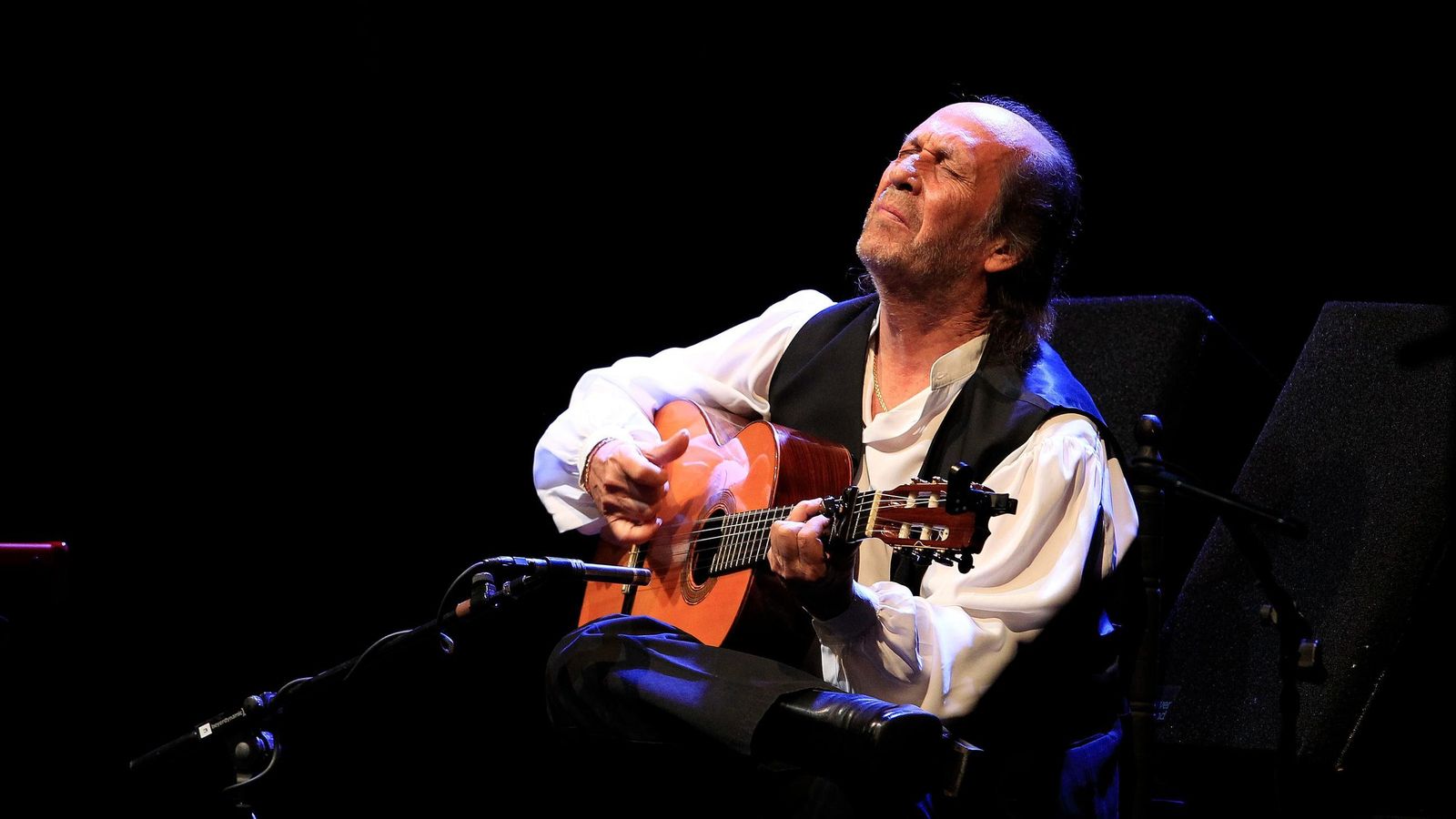 Actuación de Paco de Lucía en el Auditorio del Generalife.