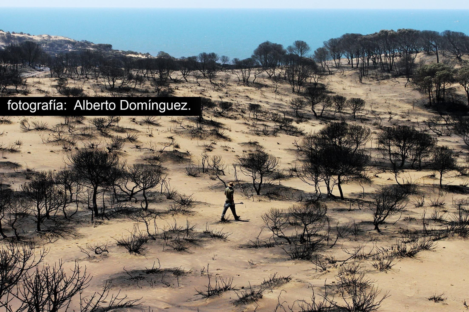 Imágenes de Cuesta Maneli tras el incendio.