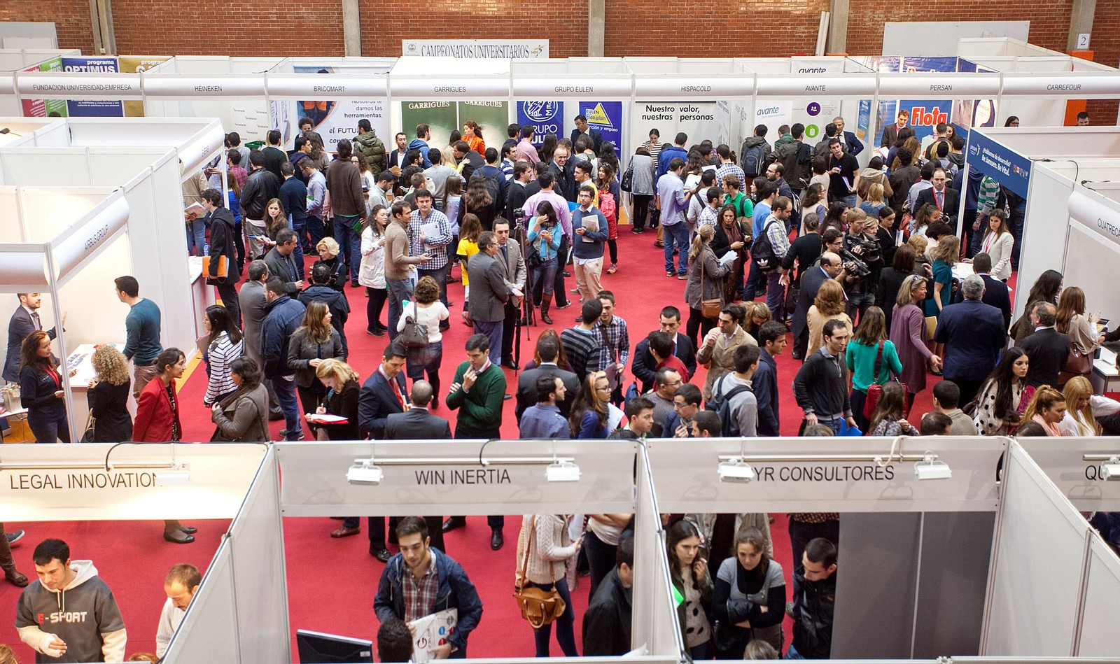 Una de las ediciones de la Feria de Empleo de la US