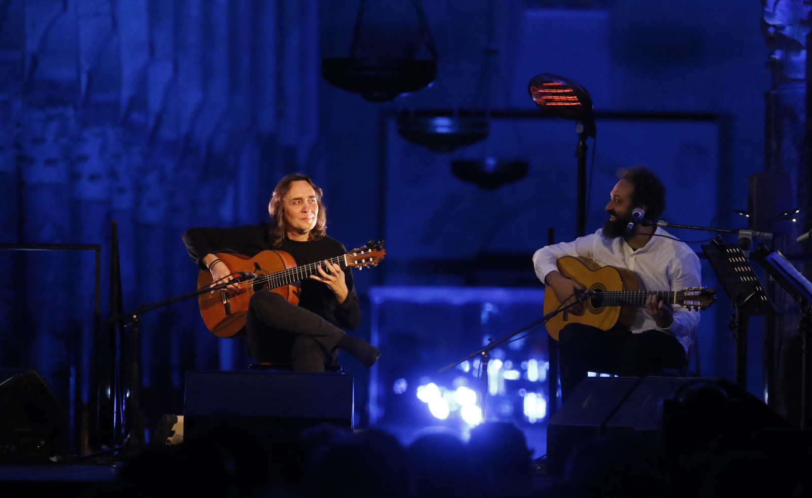 Vicente Amigo, durante su concierto en la Mezquita-Catedral.
