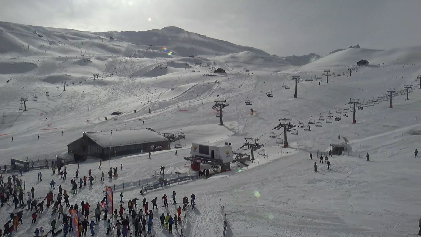 Estado de Sierra Nevada este martes.