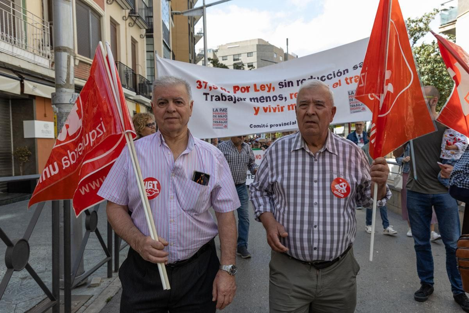 Manifestación convocada por el 1º de Mayo